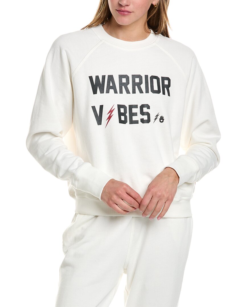 Shop Spiritual Gangster Warrior Bridget Raglan Pullover In White