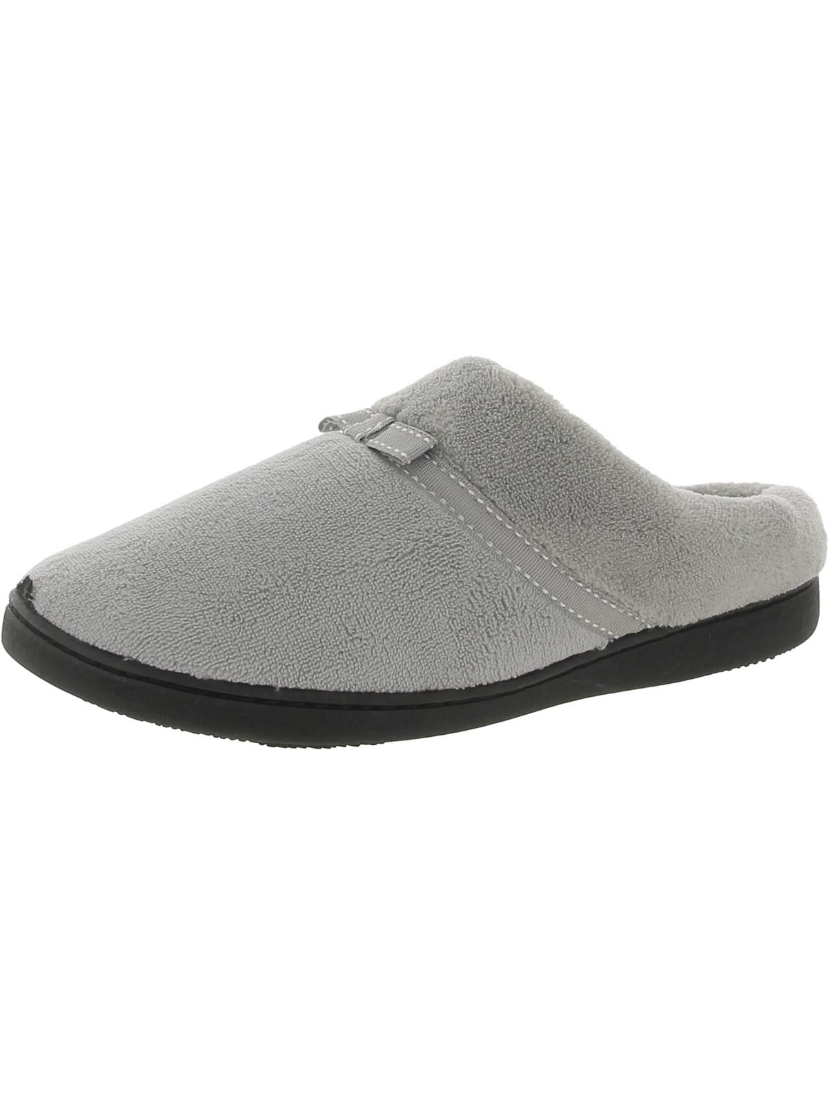 Isotoner Womens Comfort Insole Machine Washable Slide Slippers In Grey