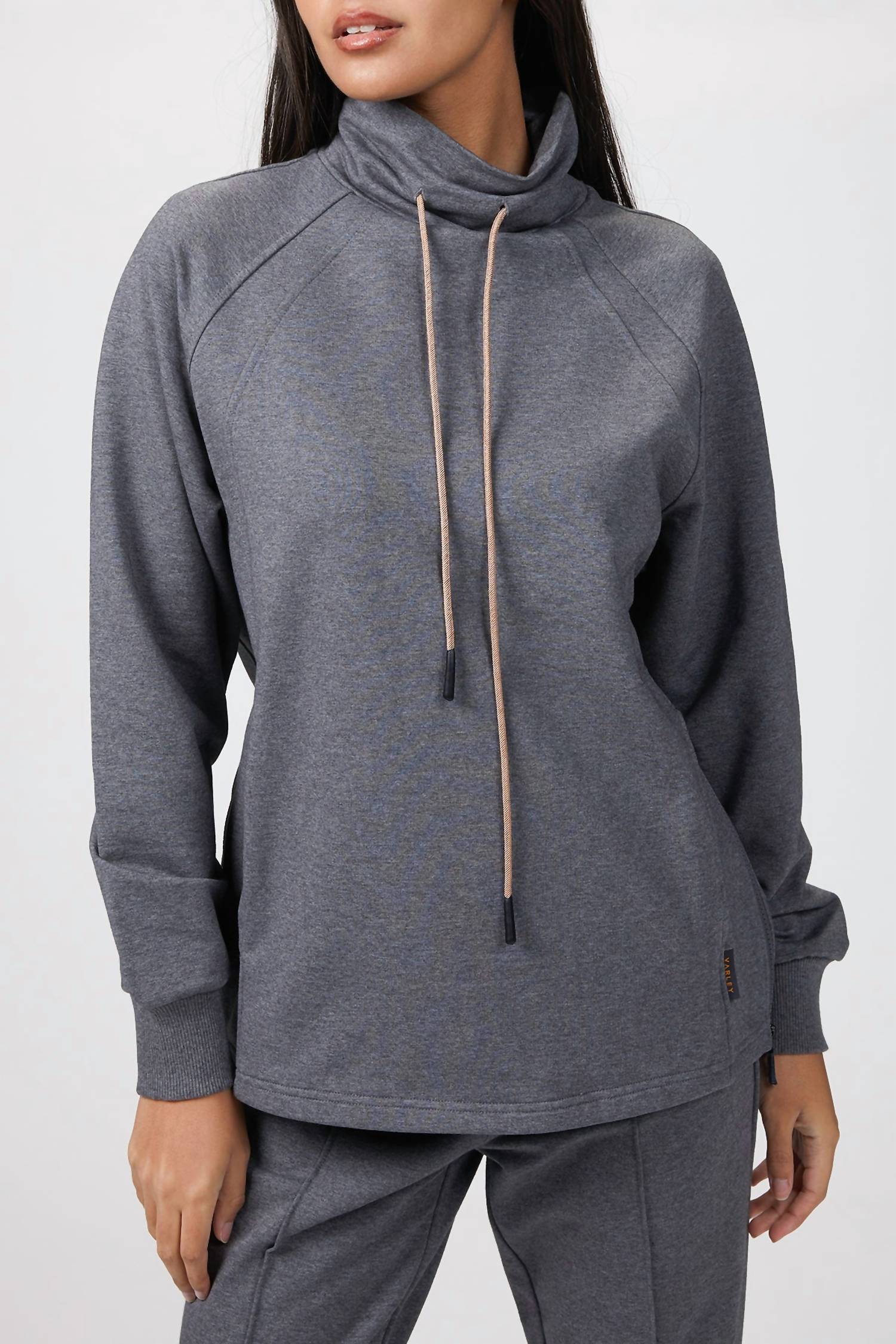 Shop Varley Atlas Sweater In Forged Iron Marl In Grey