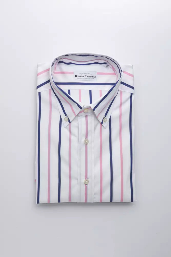Robert Friedman White Cotton Shirt In Multi