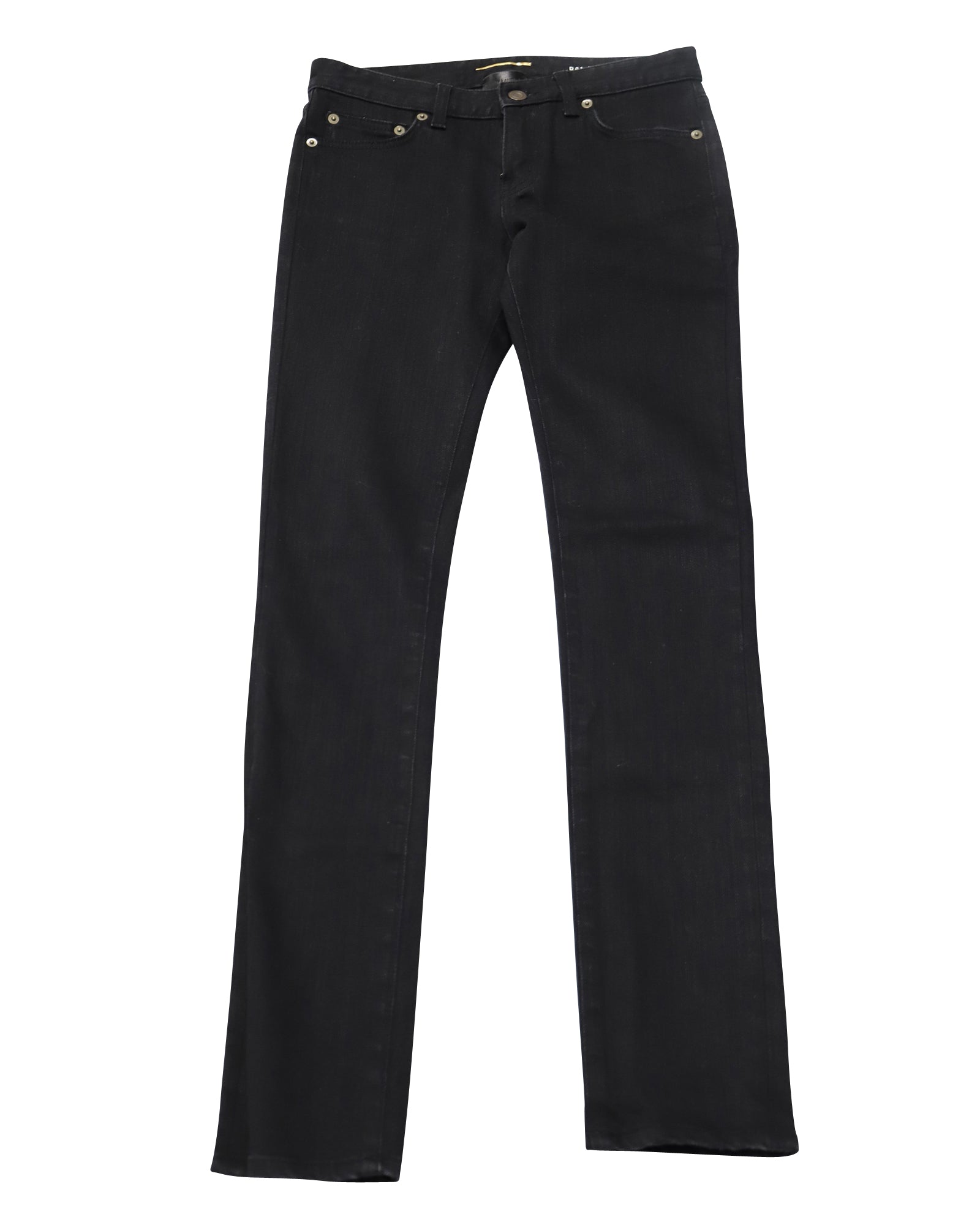 Image of Saint Laurent Skinny Jeans in Black Japanese Denim