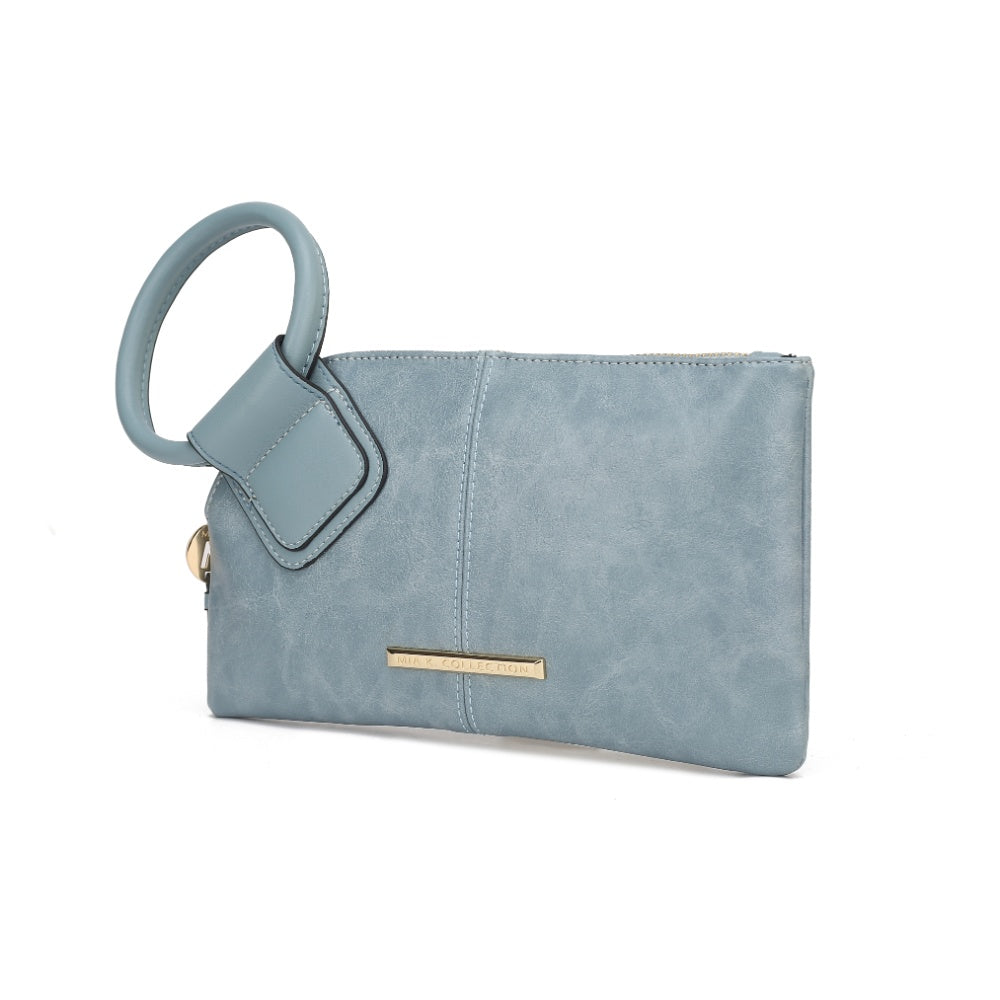 Simone Vegan Leather Clutch/Wristlet for Women's
