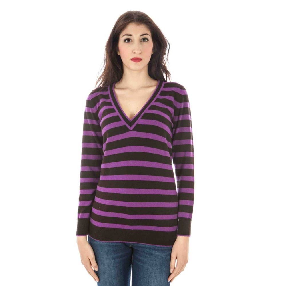 Fred Perry F Perry Wool Women's Sweater In Purple