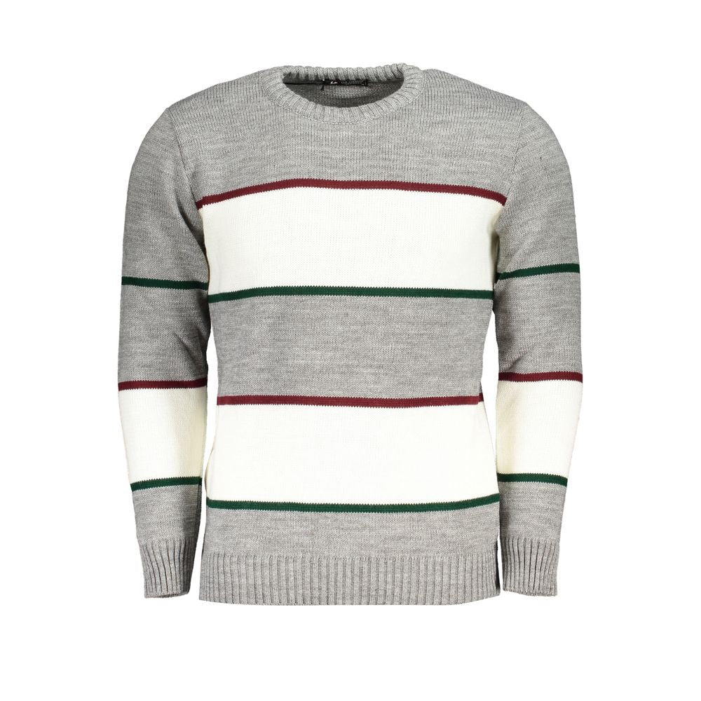 Shop U.s. Grand Polo U. S. Grand Polo Fabric Men's Sweater In Grey