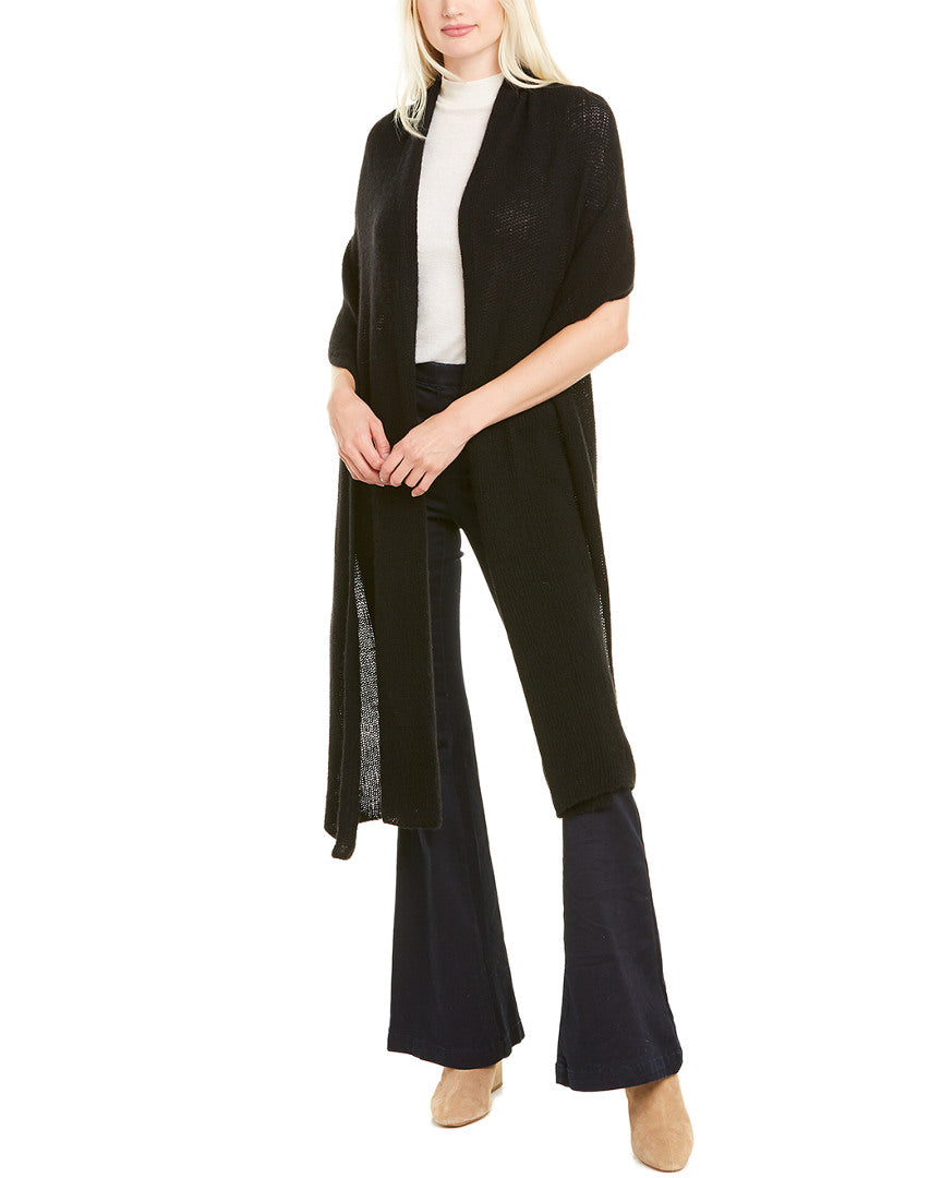 Portolano Cashmere Wrap In Black