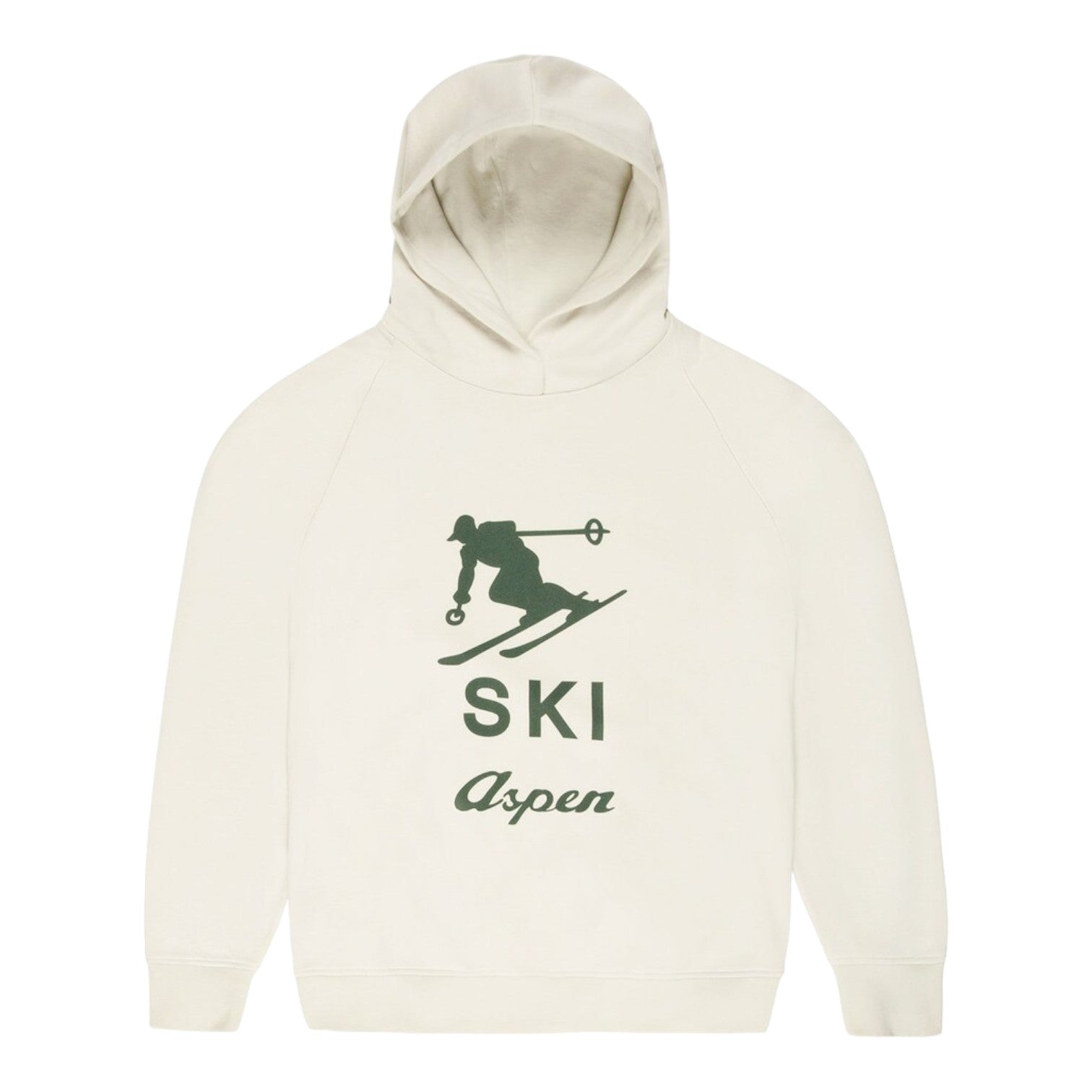 Shop Bally Unisex 6302903 Ski Aspen Hooded Bone Sweatshirt In White