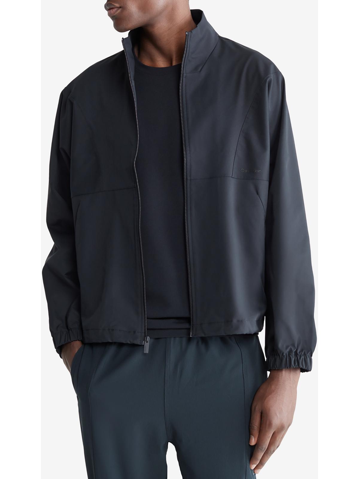 Calvin Klein Mens Lightweight Short Soft Shell Jacket In Black