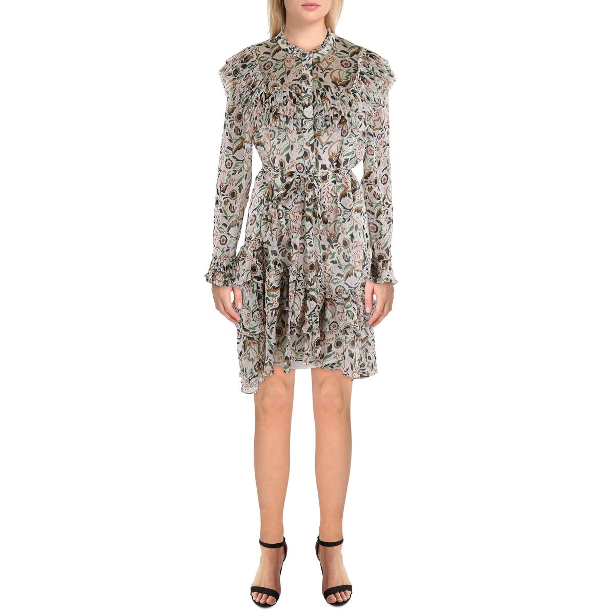Ted Baker Womens Floral Print Polyester Mini Dress