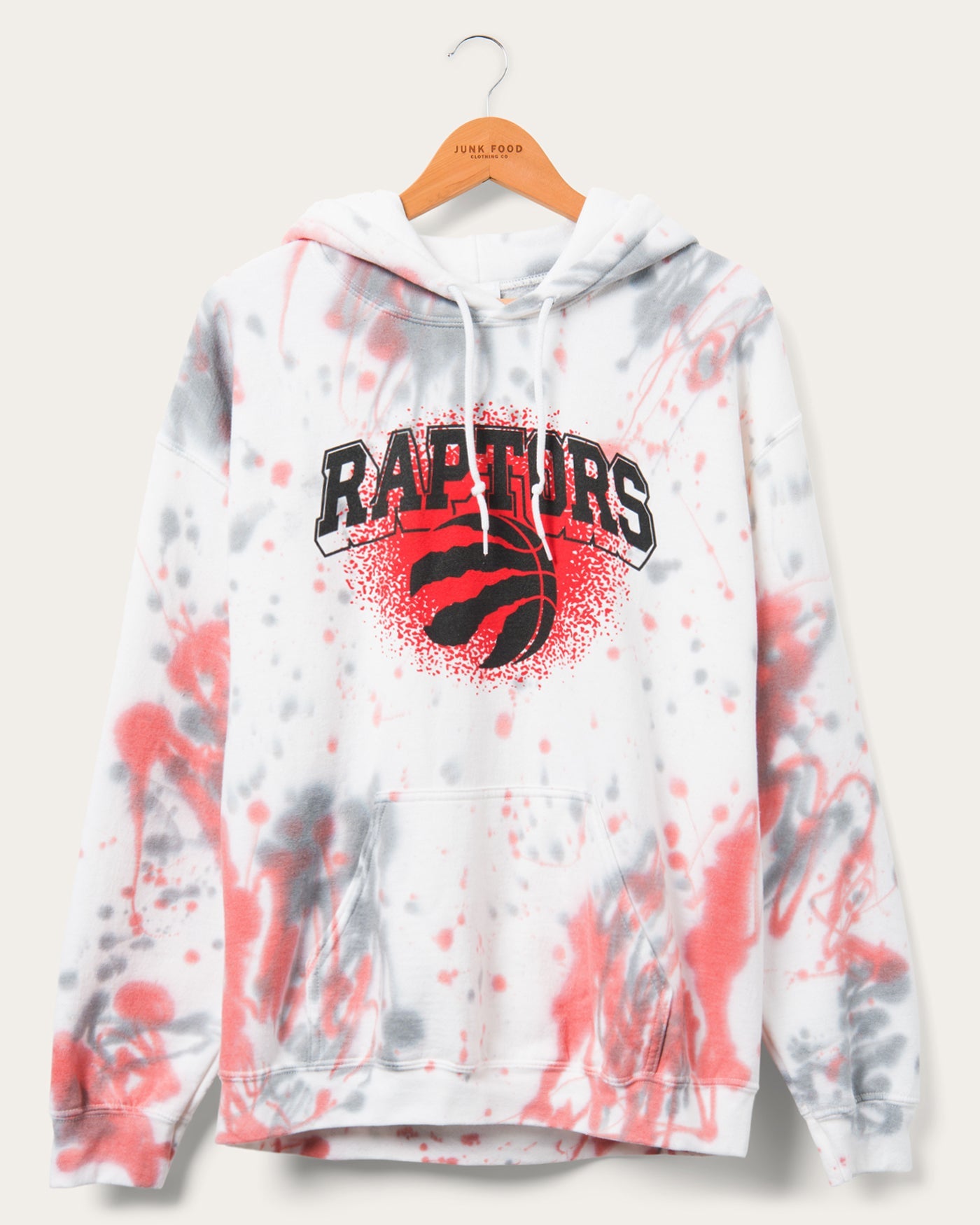 Junk Food Clothing Nba Toronto Raptors Tie Dye Hoodie In Multi