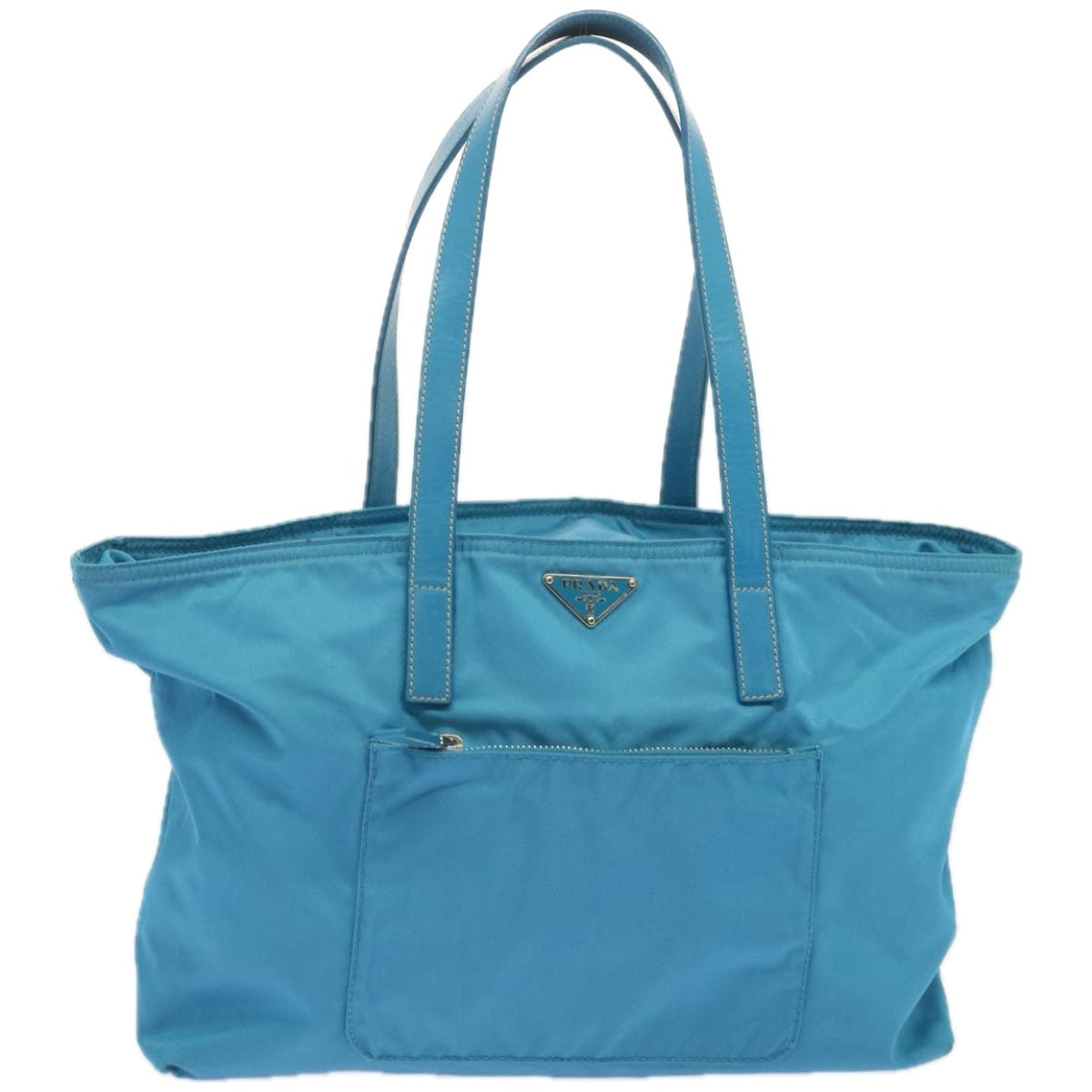 Shop Prada Synthetic Tote Bag () In Blue