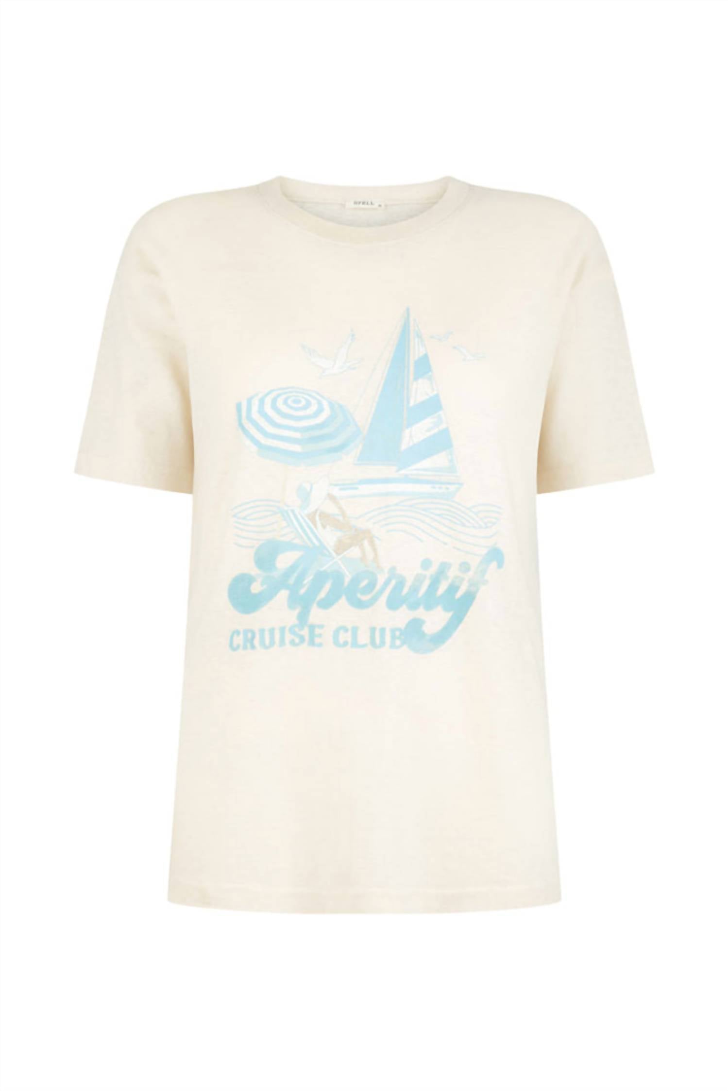 Shop Spell Cruise Club Tee In Antique White In Beige
