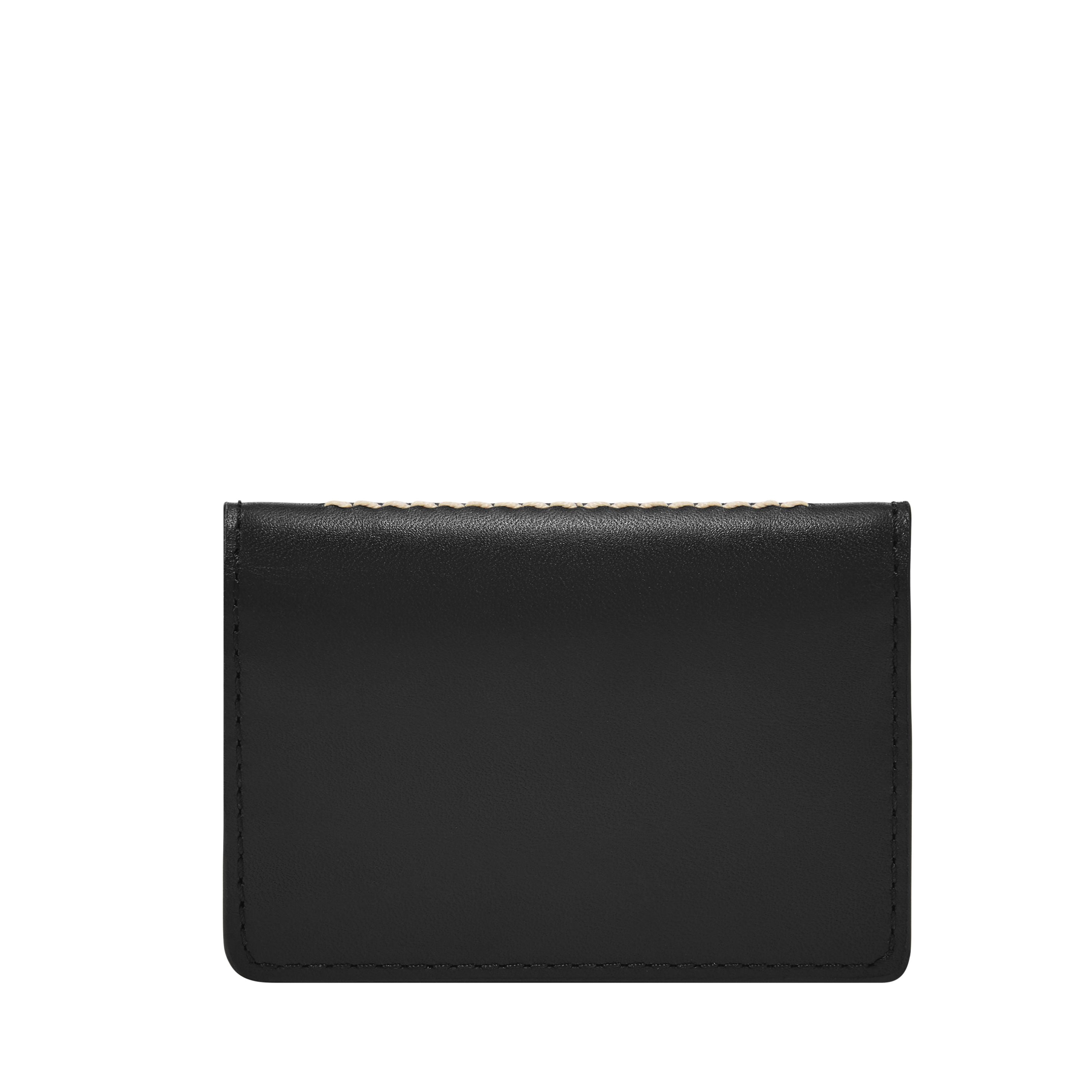 Shop Fossil Men's Westover Leather Snap Bifold In Black