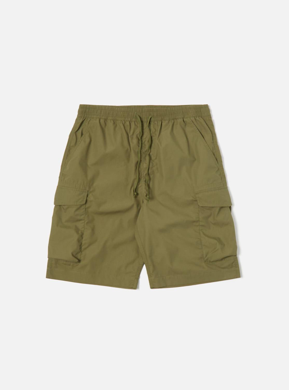 Universal Works Men's Parachute Short In Olive Recycled Poly Tech In Multi