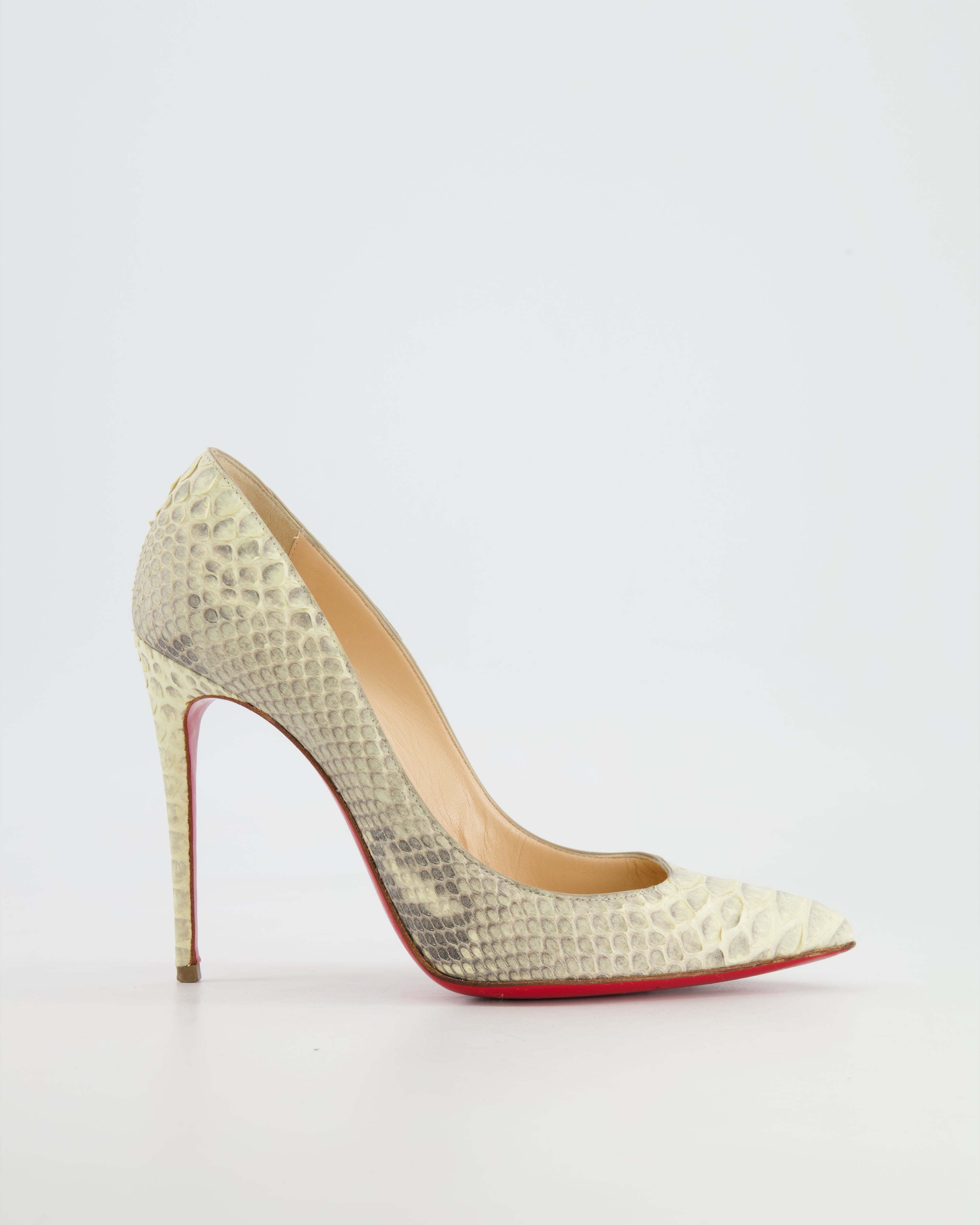 Christian Louboutin Python Heel Pump In Multi