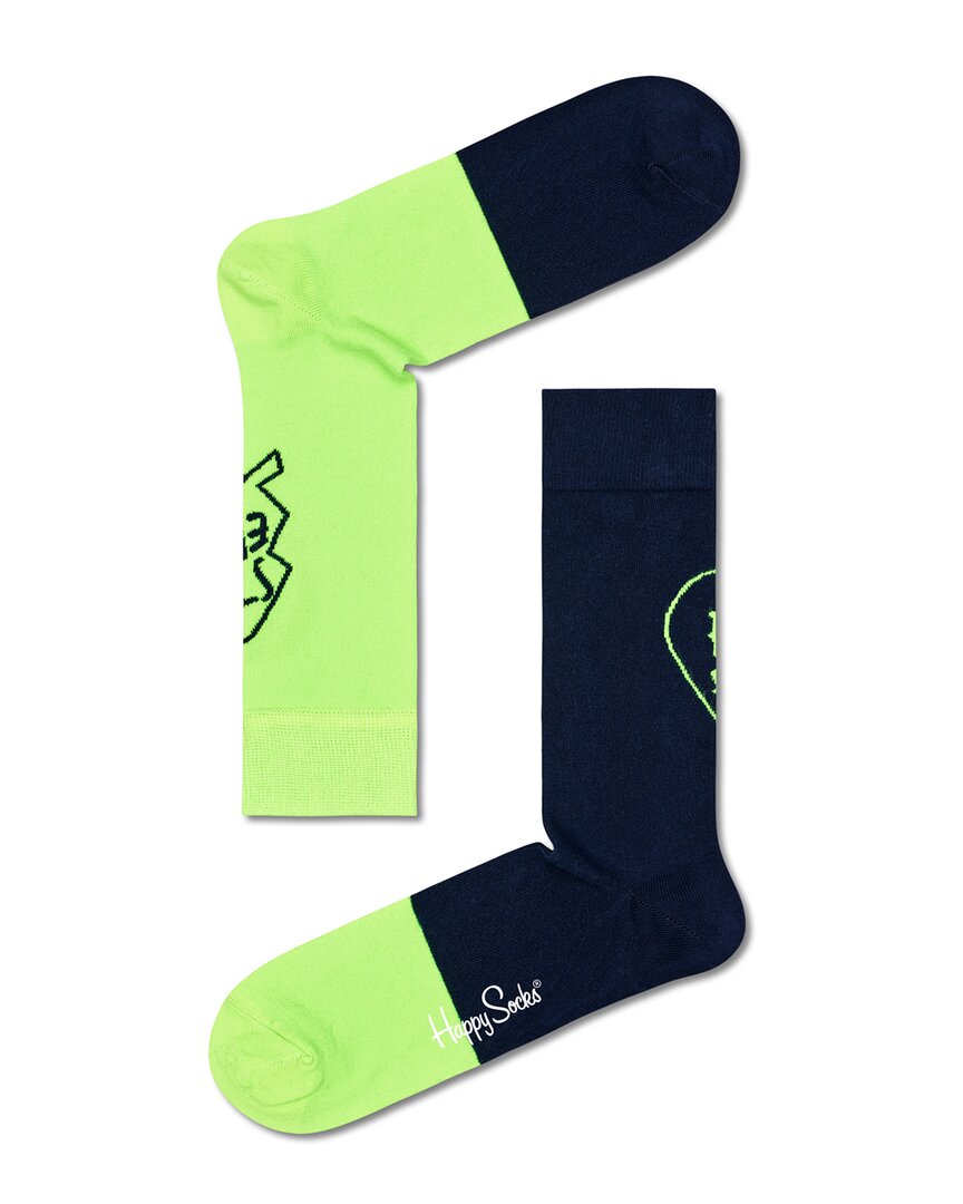 Shop Happy Socks 2-pack Bestie Sock Gift Set In Green