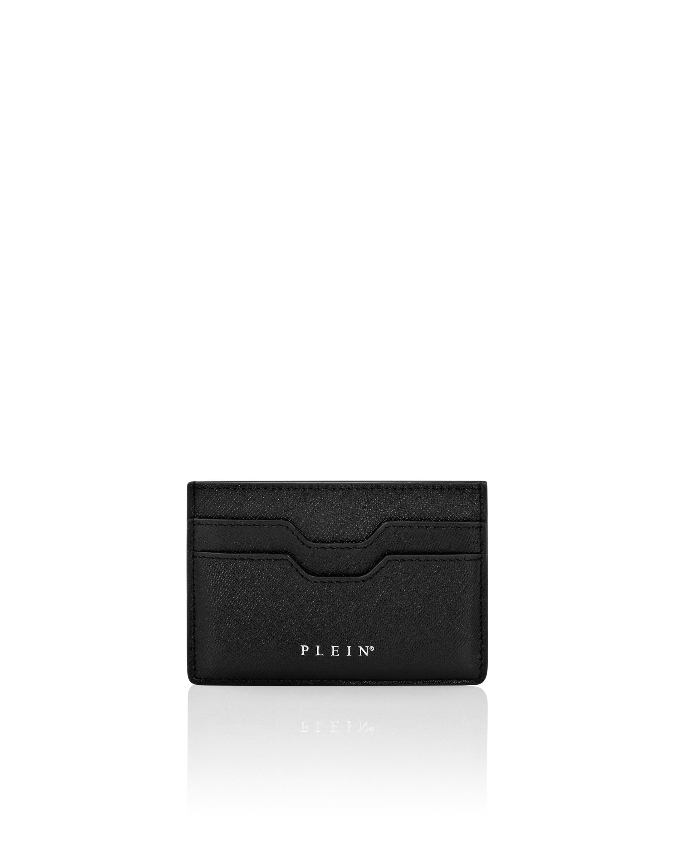 Philipp Plein Credit Cards Holder Skull In Black