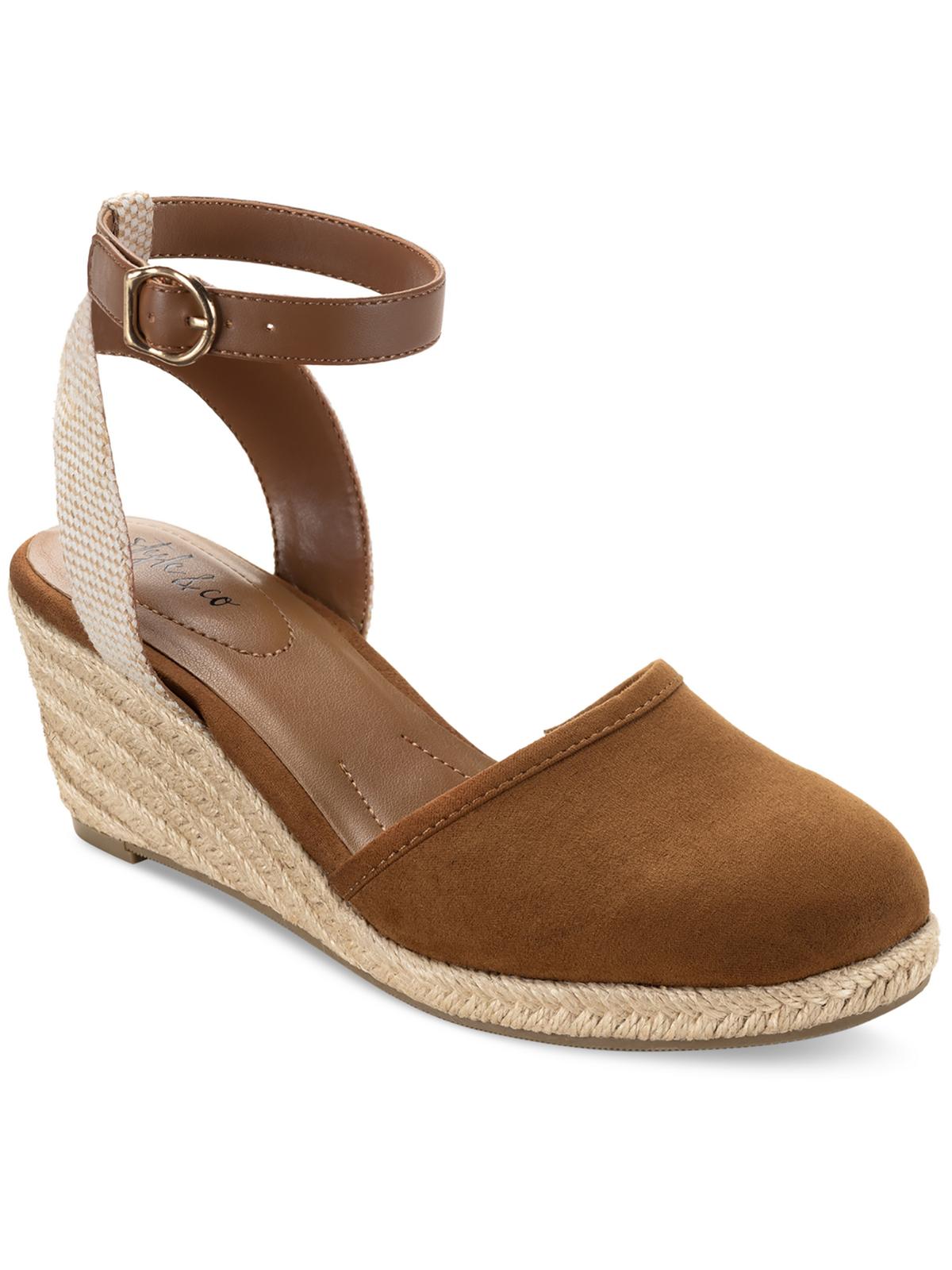 Shop Style & Co Mailena Womens Wedge Sandals In Green