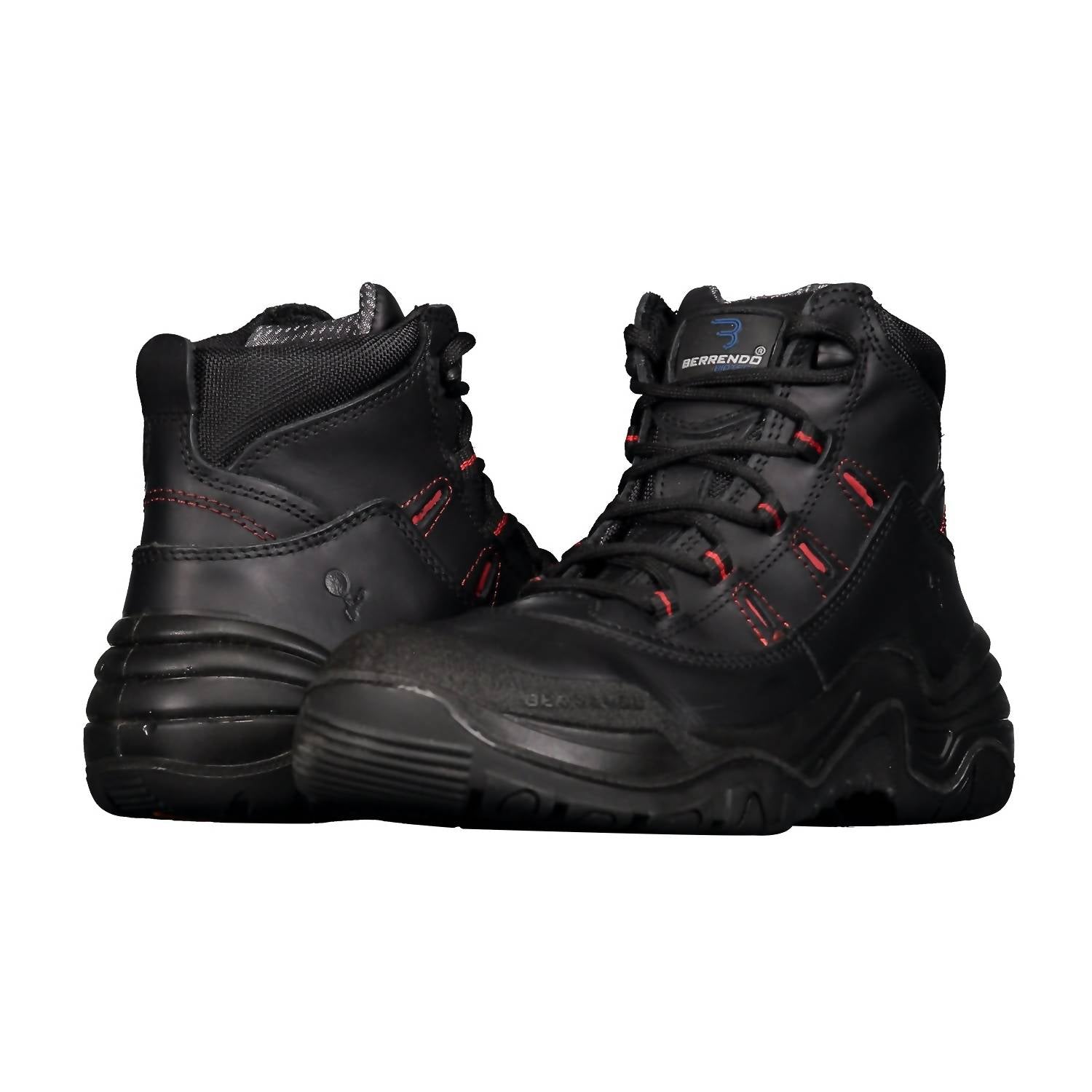 Shop Berrendo Men's Steel Toe Work Boots 6" In Black