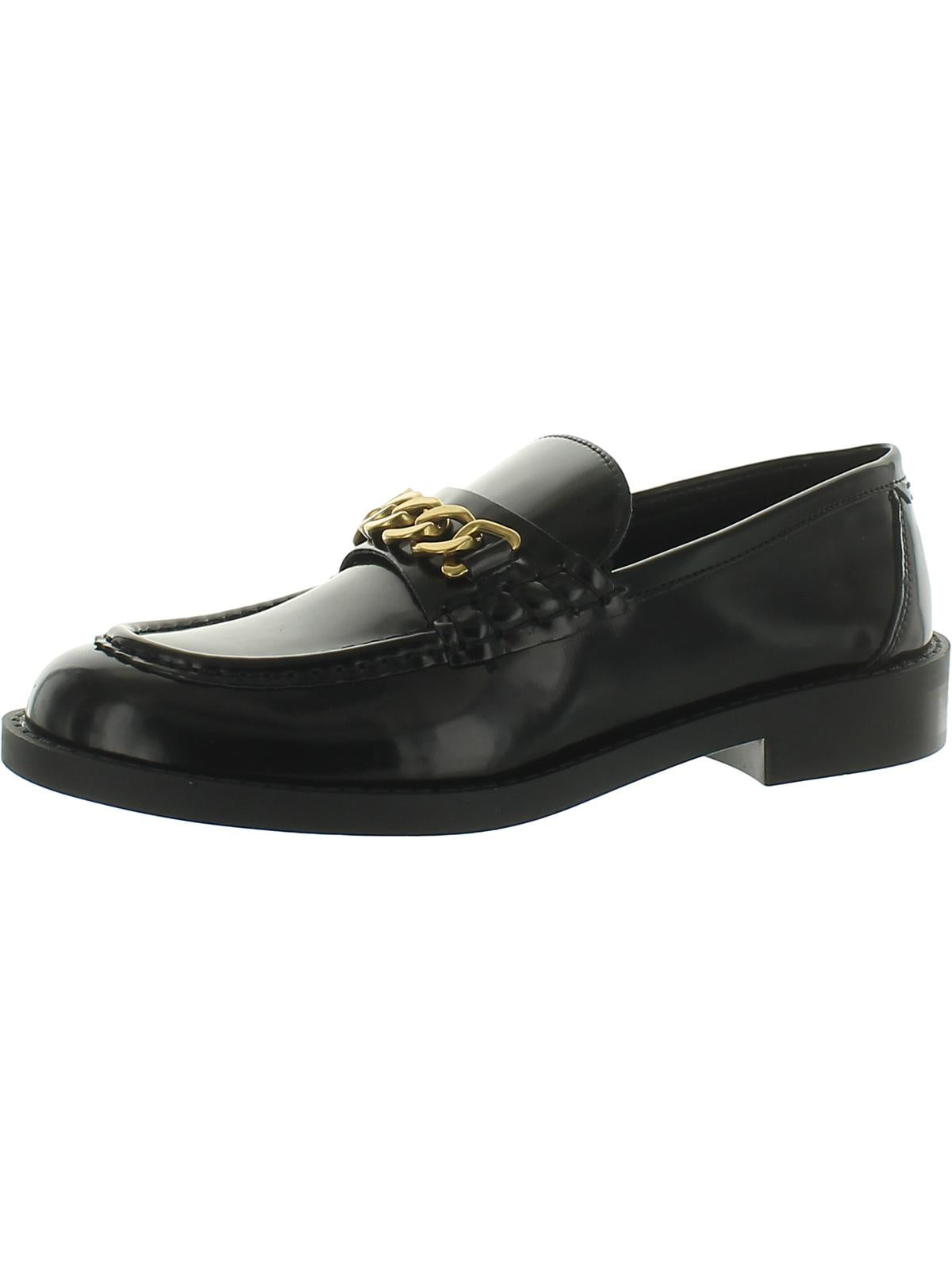 Shop Mng Womens Rubber/polyurethane Patent Loafers In Black