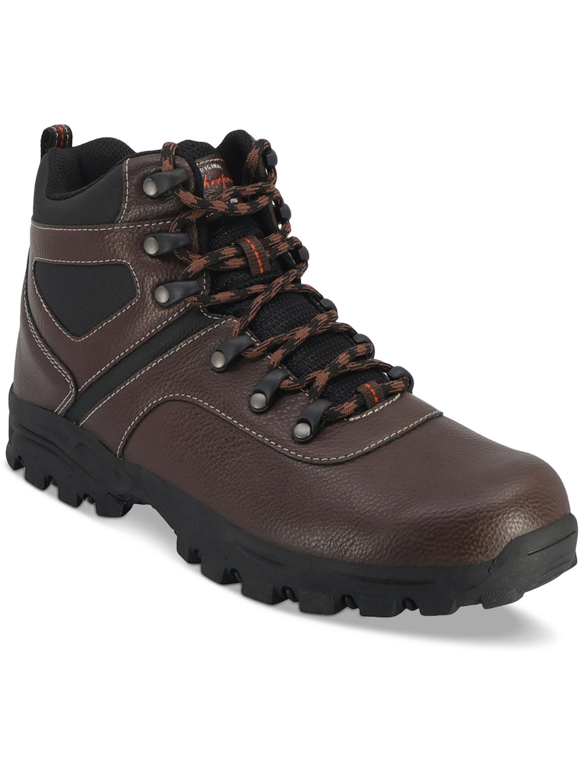 Shop Weatherproof Vintage Jasper Mens Faux Leather Outdoor Hiking Boots In Brown