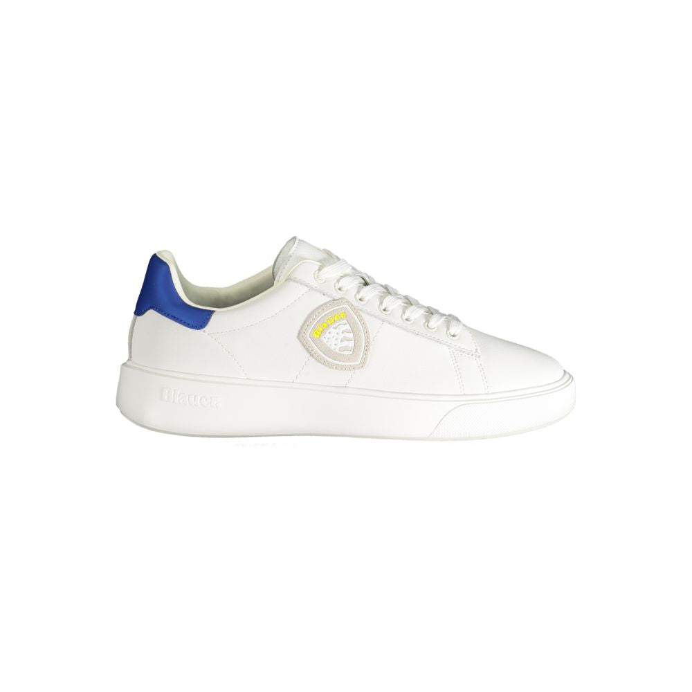 Blauer Polyester Men's Sneaker In White