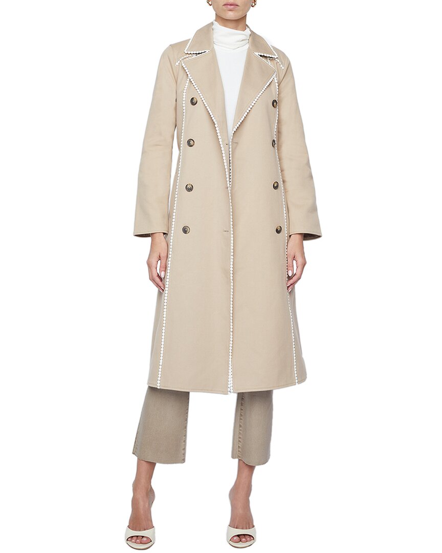 L Agence L'agence Venus Trench Coat In Nude