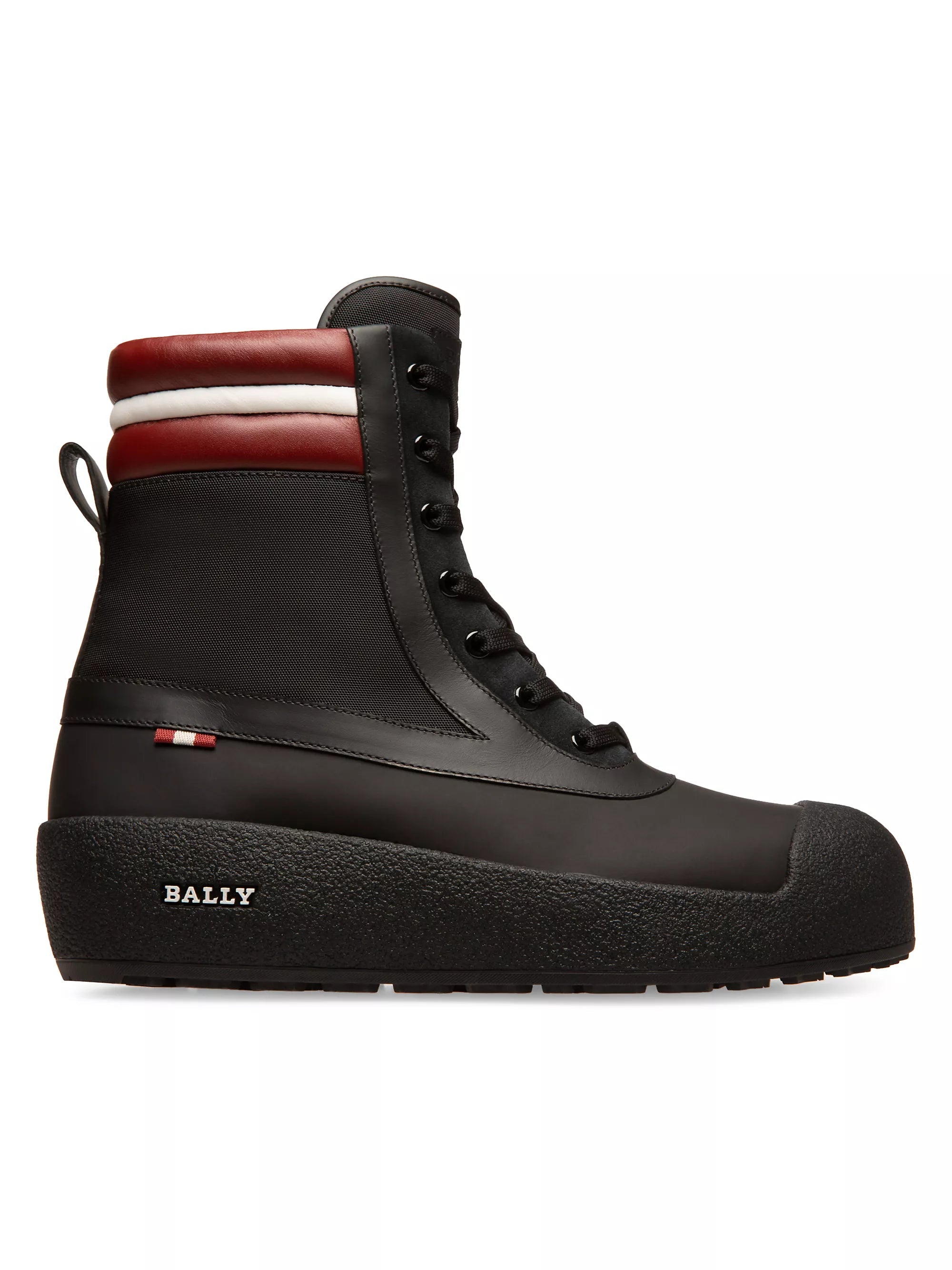 Shop Bally Croker 6239721 Men's Black Calf Leather Shirling-lined Boots