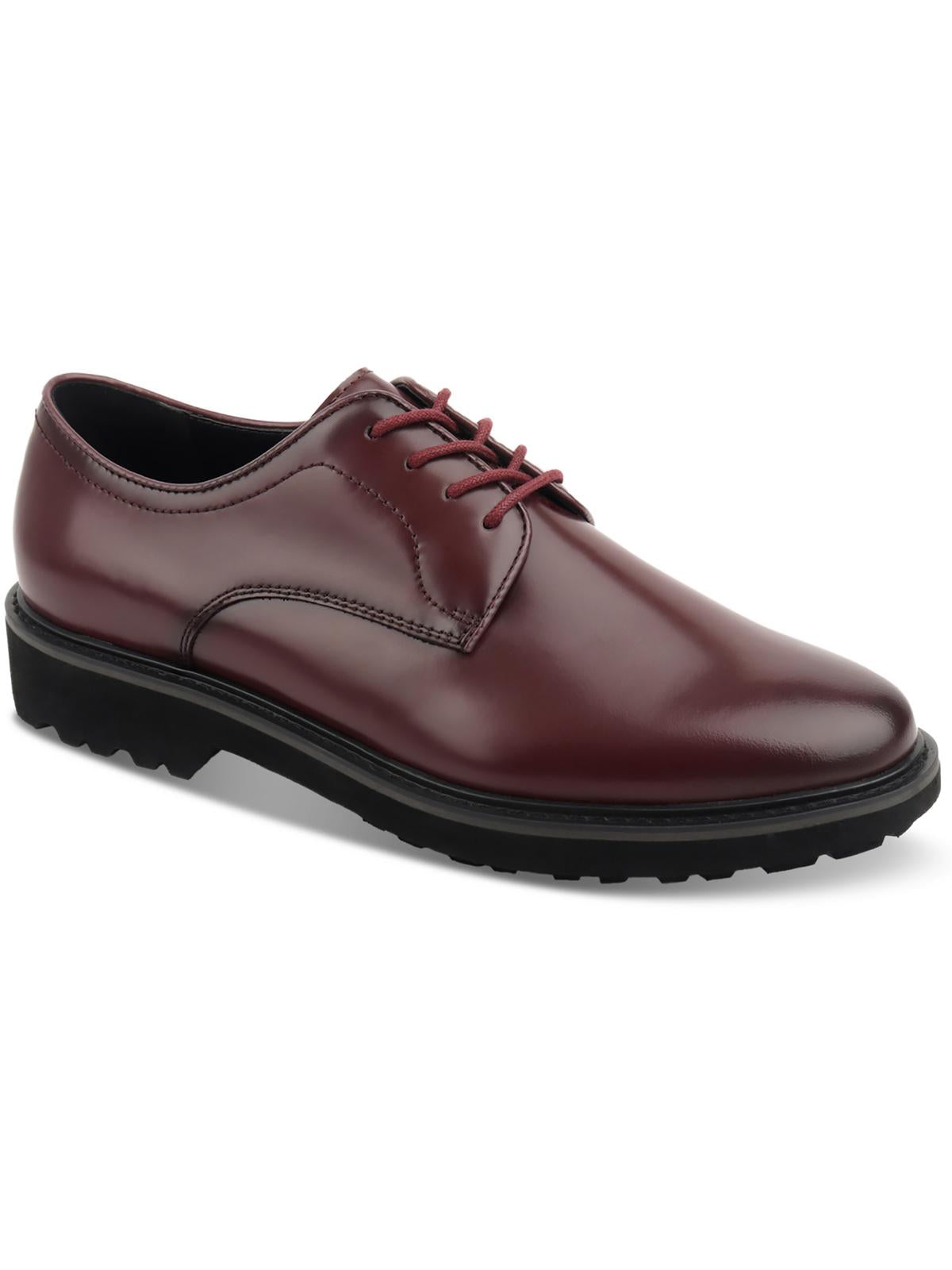 Inc Callan Mens Leather Lace-up Oxfords In Red