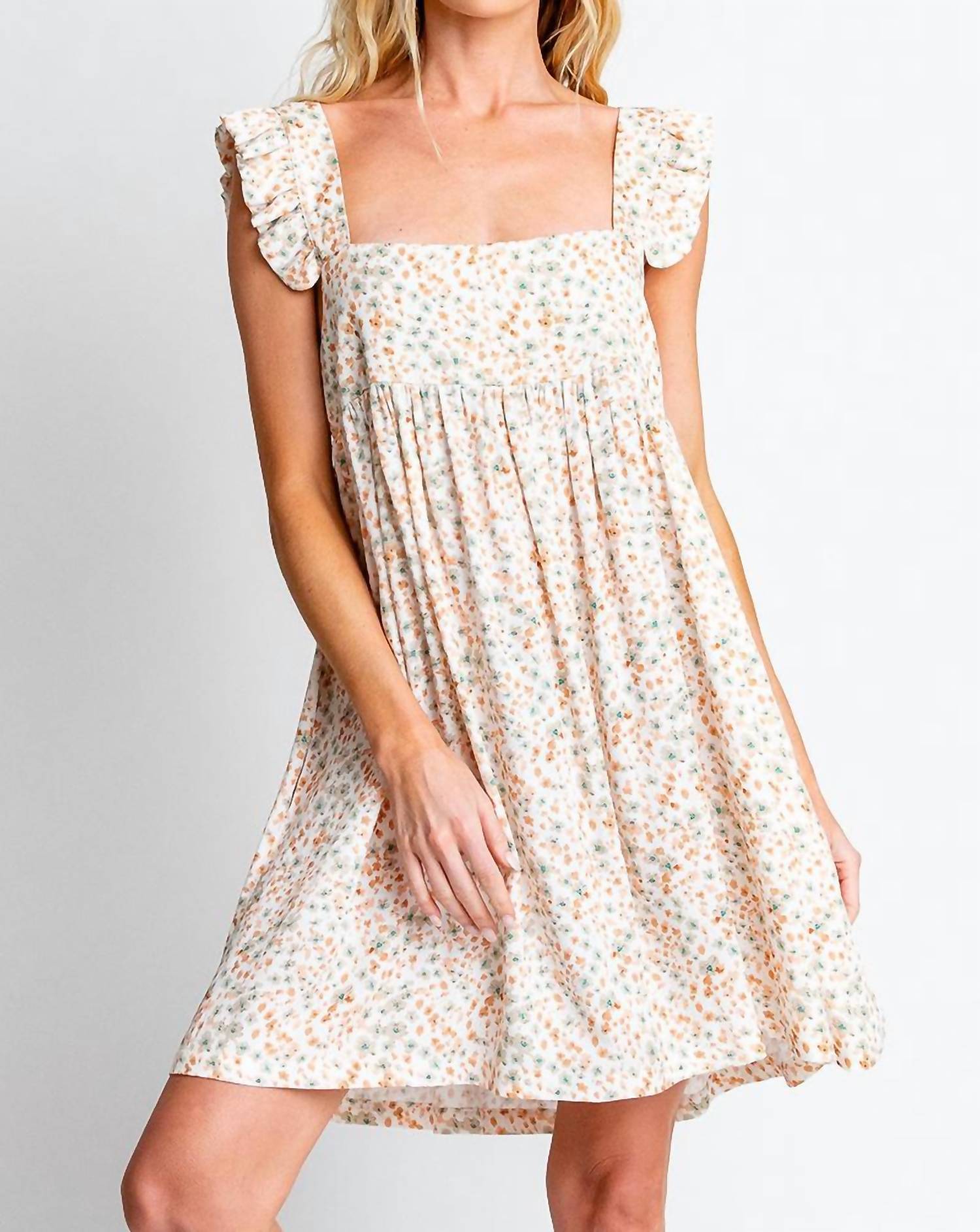 Shop Monte Katija Dress In Multi In White