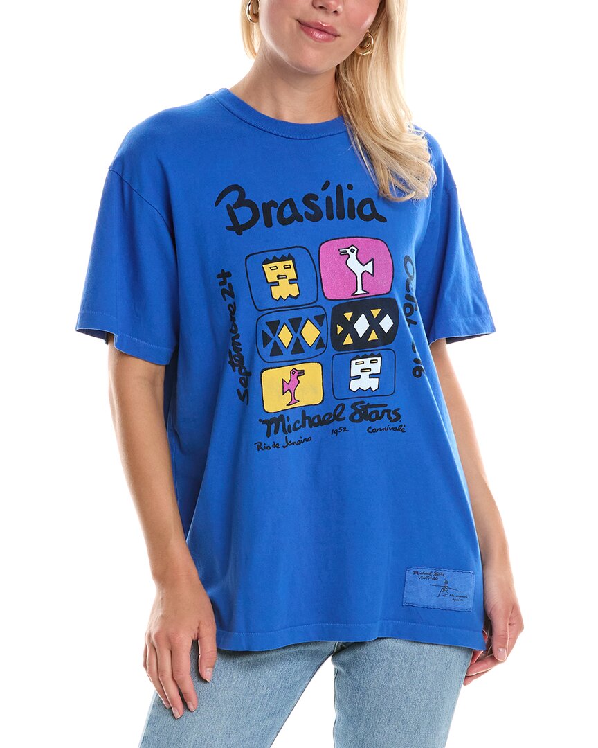 Michael Stars Brasilia Original T-shirt In Blue