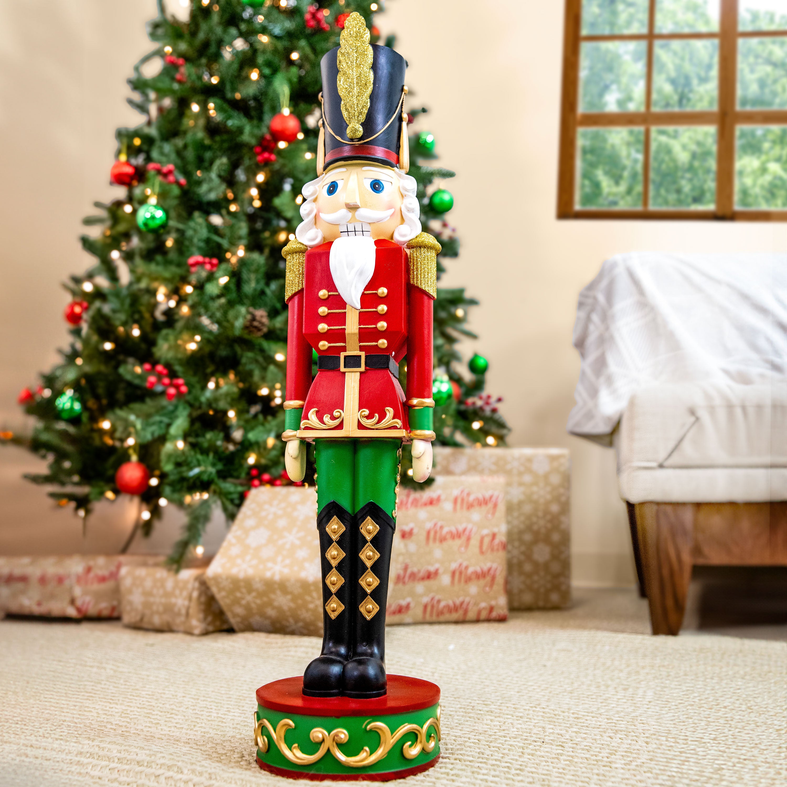 Sunnydaze Polyresin Kristoff the Nutcracker Solider Christmas Holiday Decoration - 29" - 1 Nutcracker