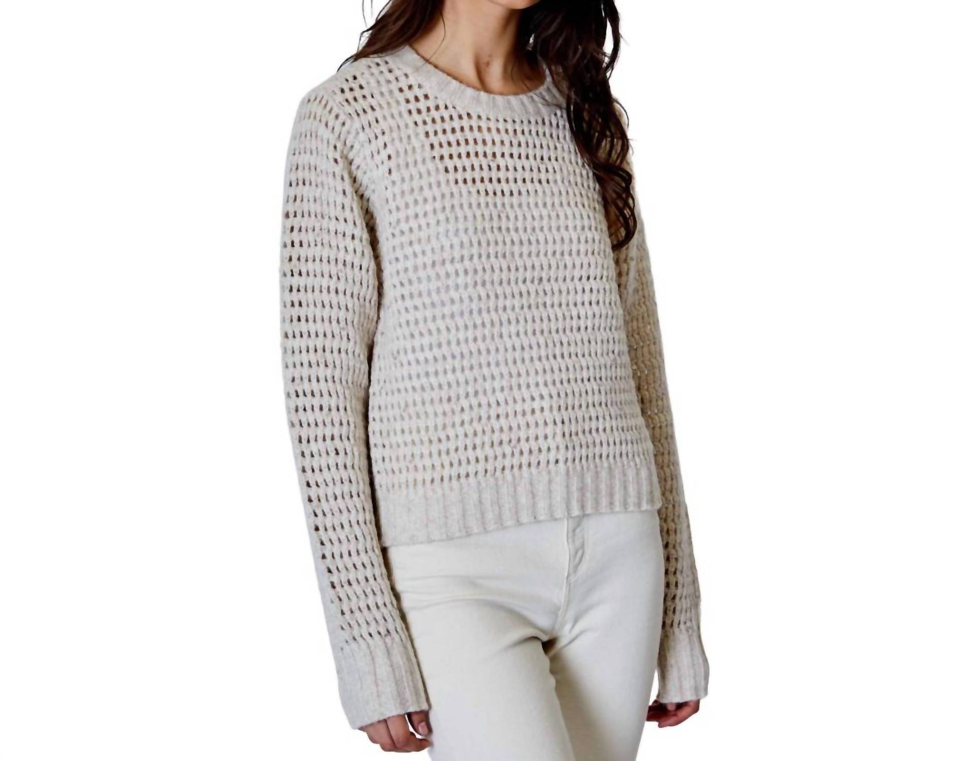 Dh New York Isabel Sweater In Oat In Gray