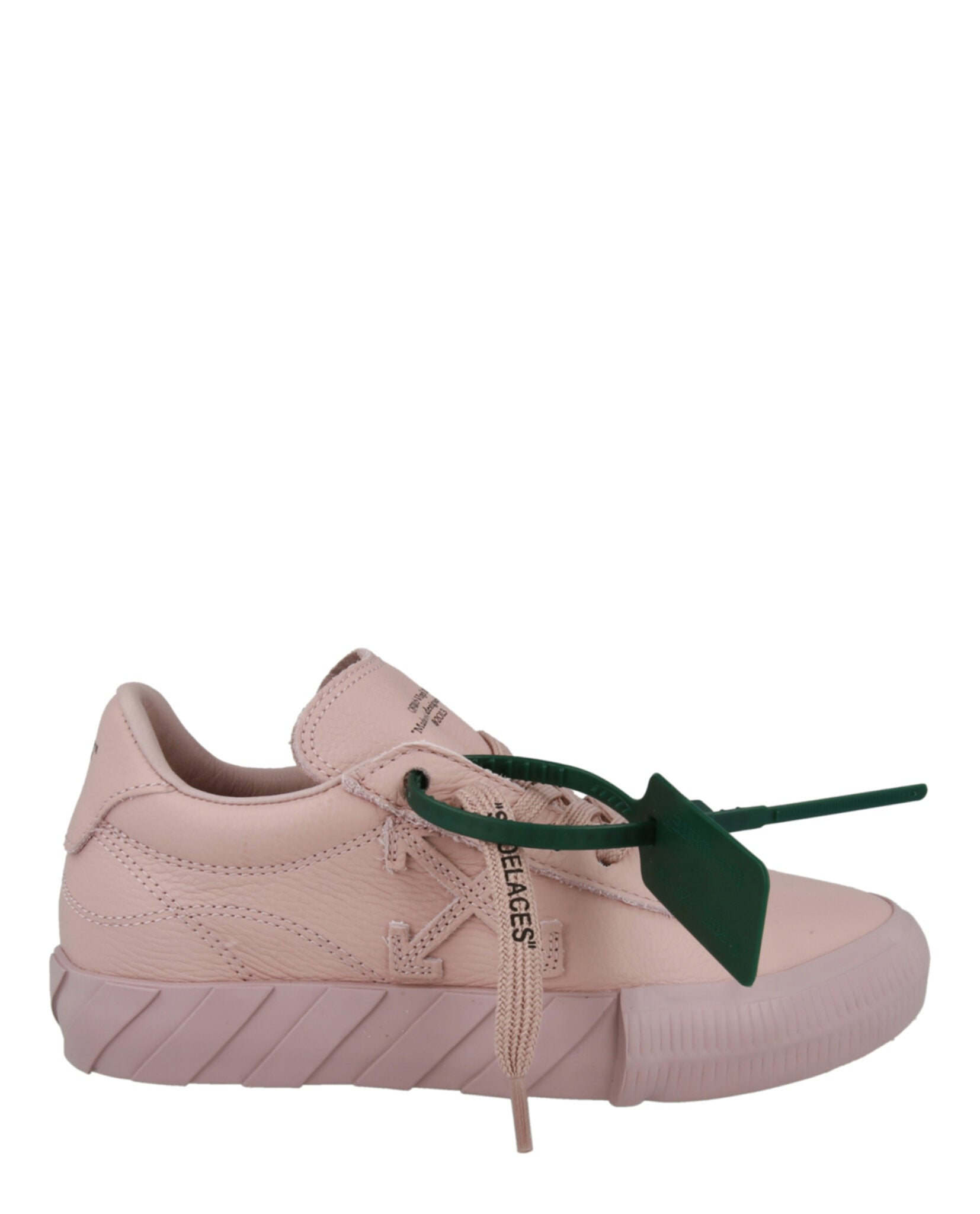 Off-white Low Vulcanized Leather Sneakers In Pink