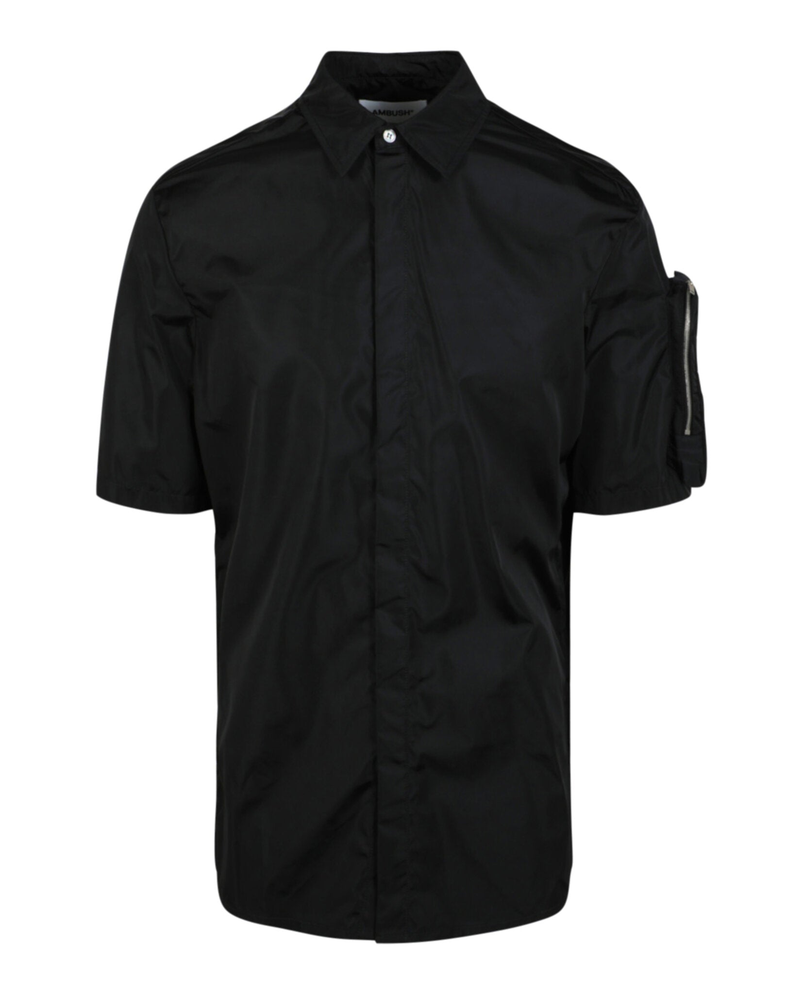 Shop Ambush Nylon Pocket Shirt In Black