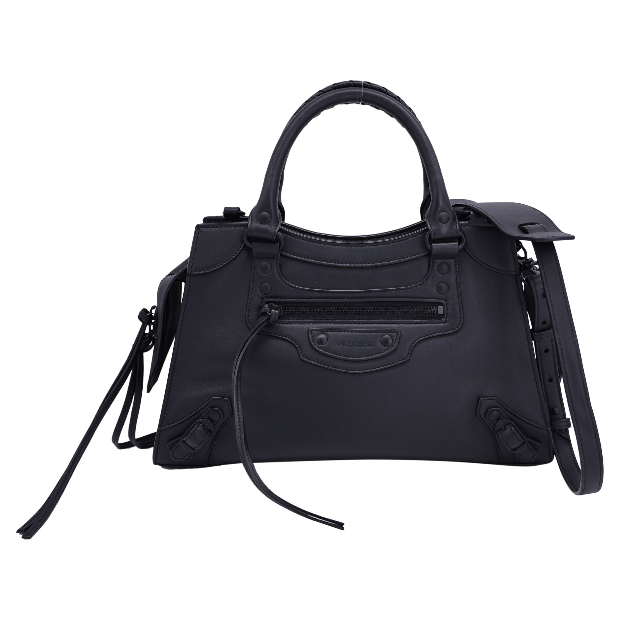 image of Balenciaga Neo Classic City Small in Black Calfskin Leather