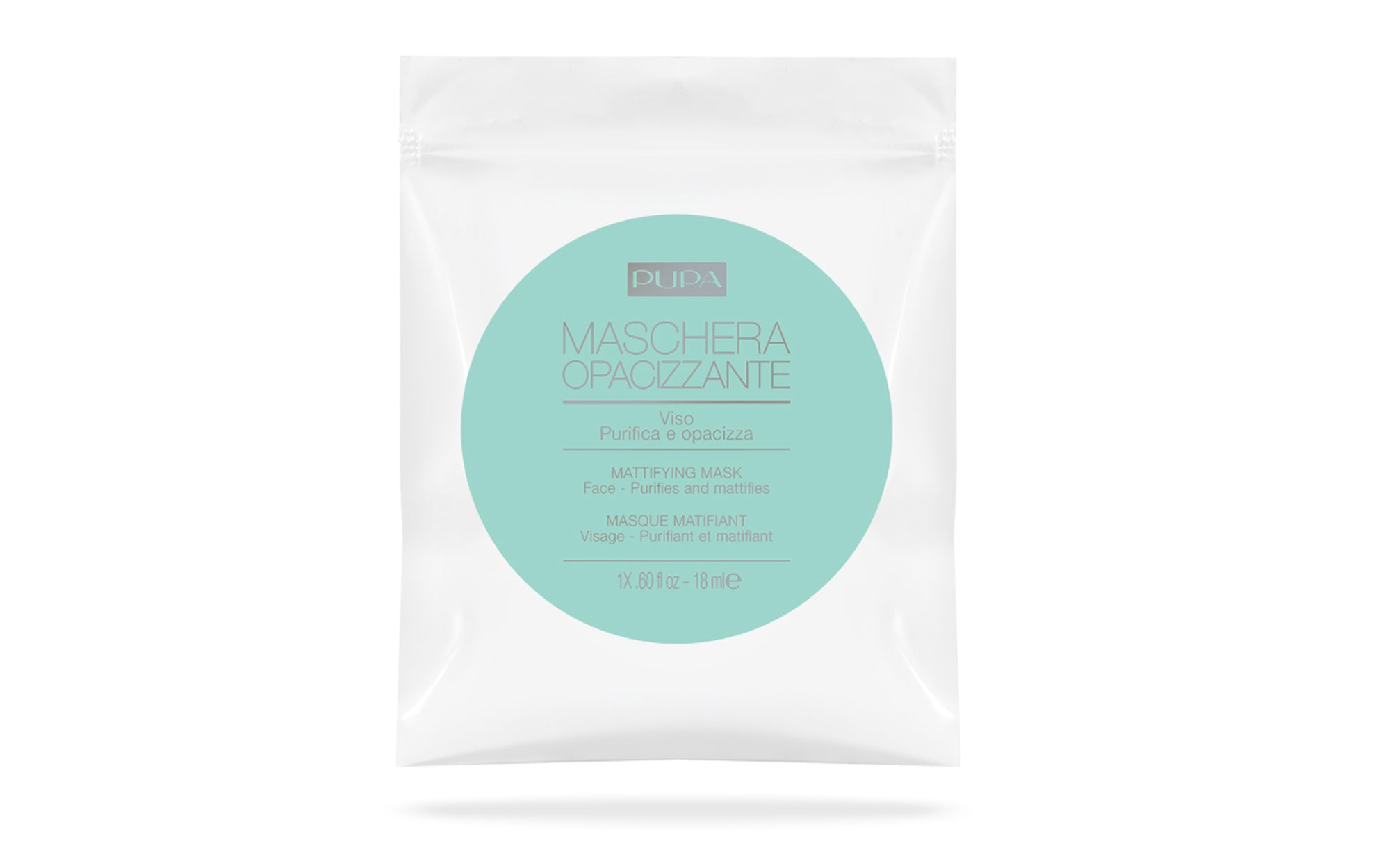 Pupa Milano Mattifying Face Mask By  For Unisex - 0.60 oz Mask In White