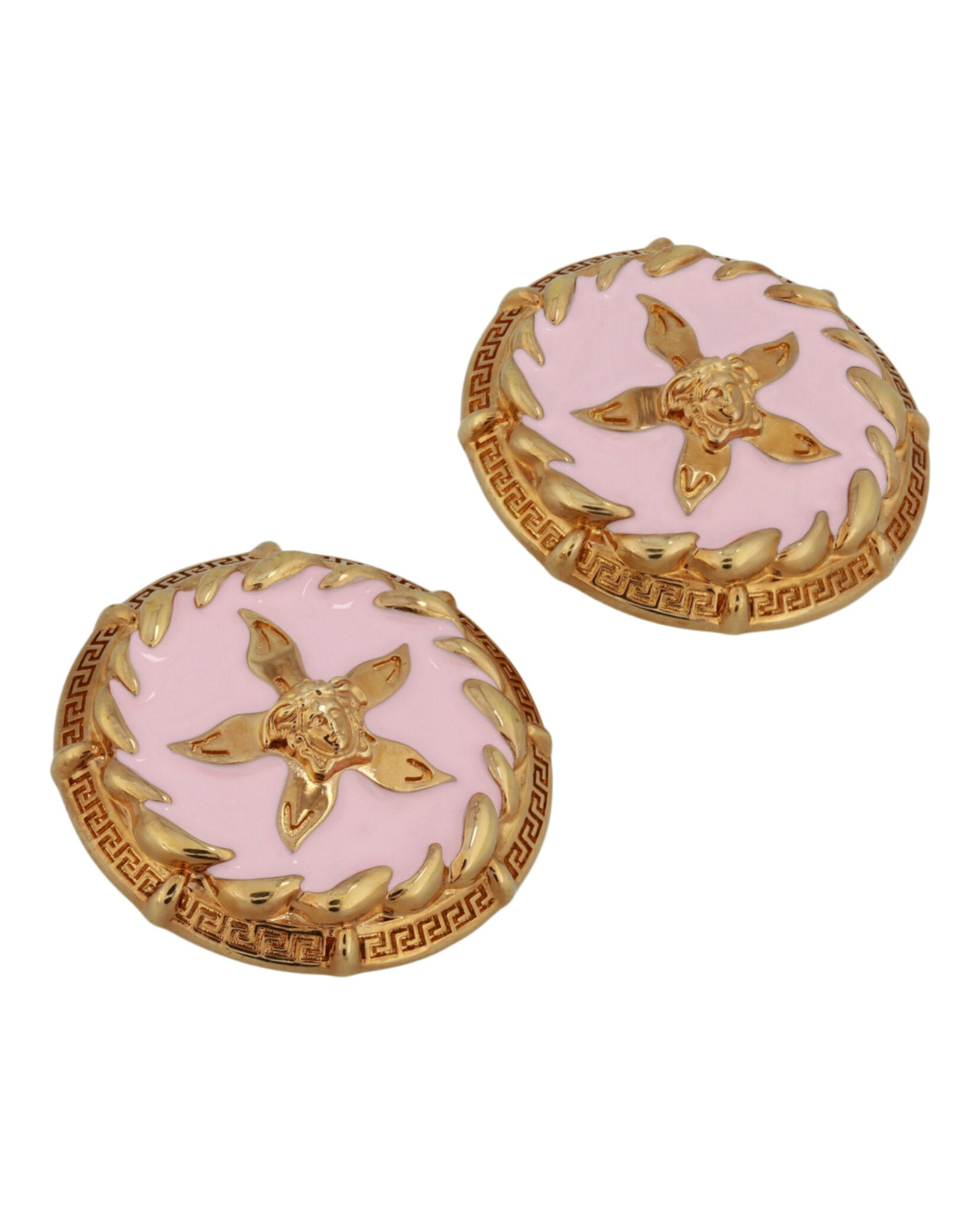 Versace Tresor De La Mer Greca Starfish Clip Earrings In Gold