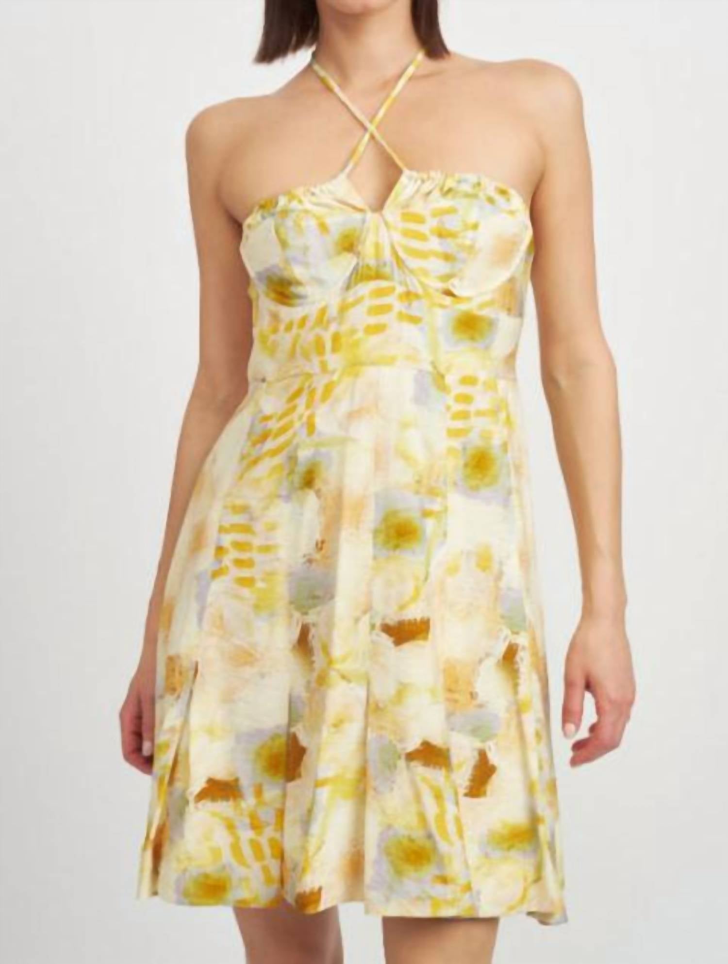 Shop En Saison Torrey Dress In Yellow