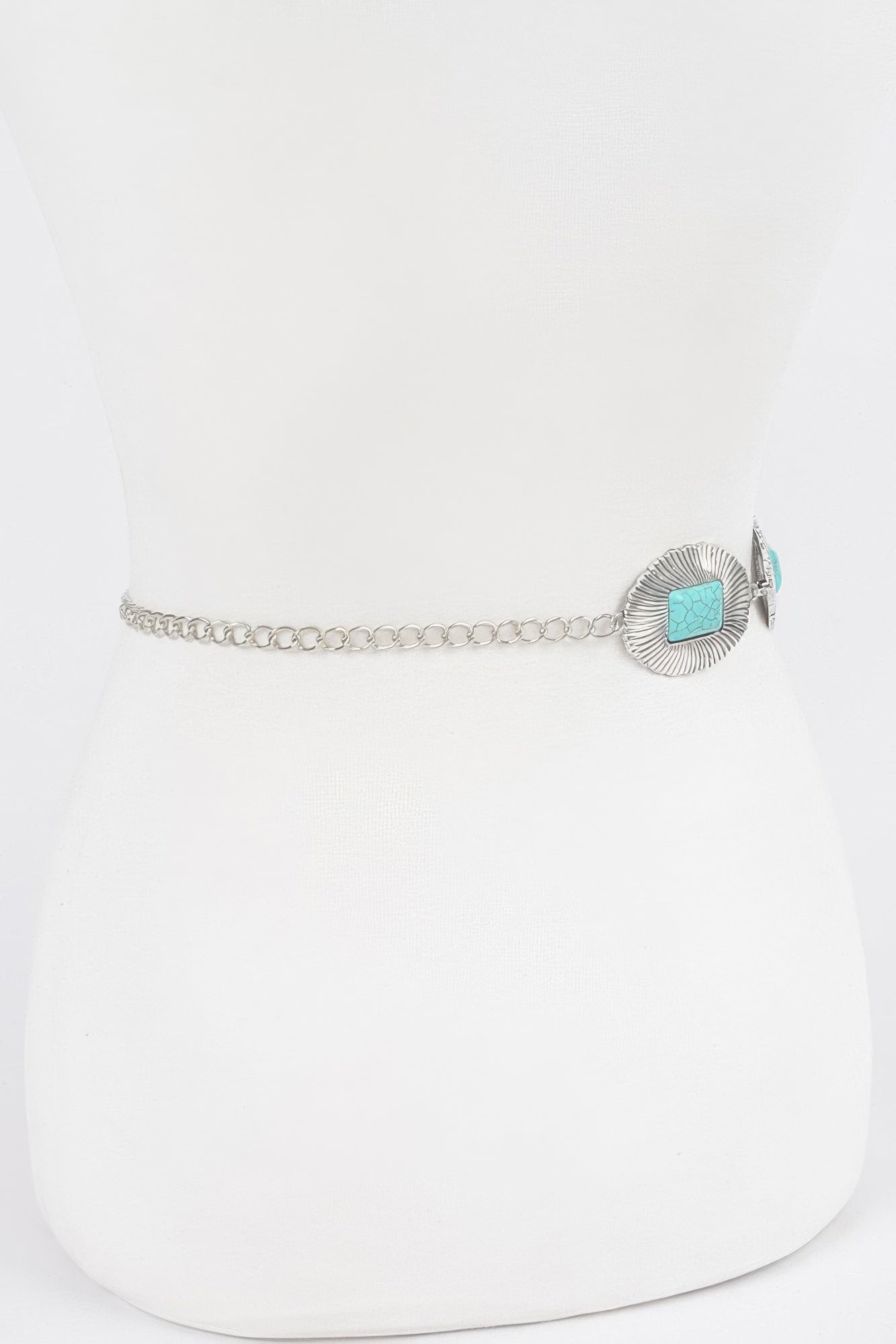 FASHNZFAB Women's Western Style Metal Chain Belt