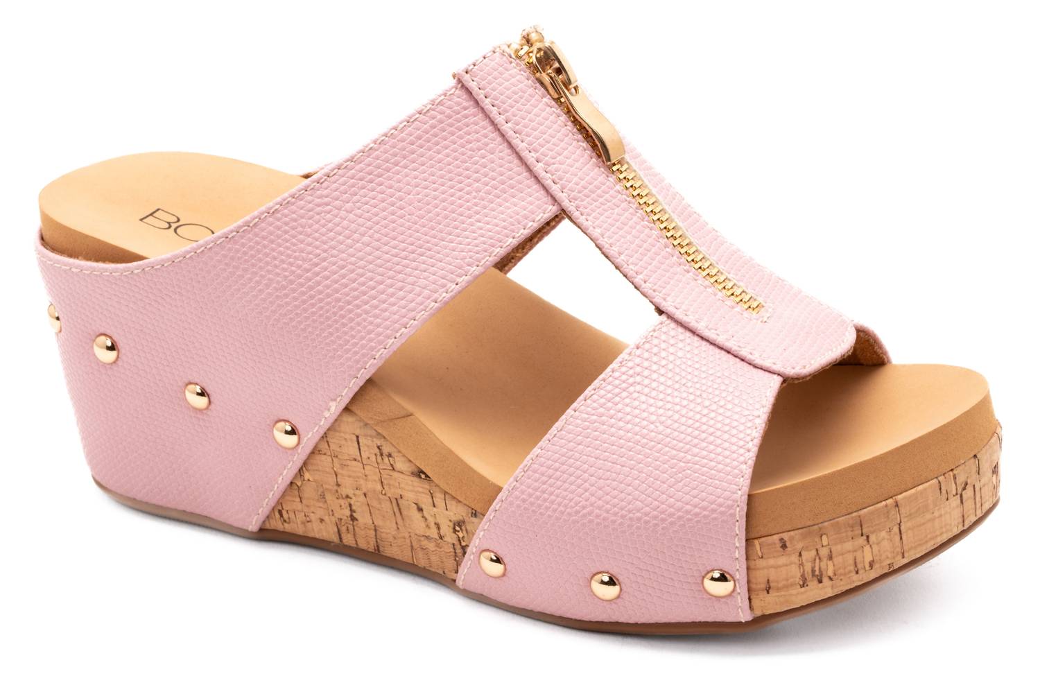 Corkys Footwear Women's Taboo Wedge Sandal In Blush In Pink