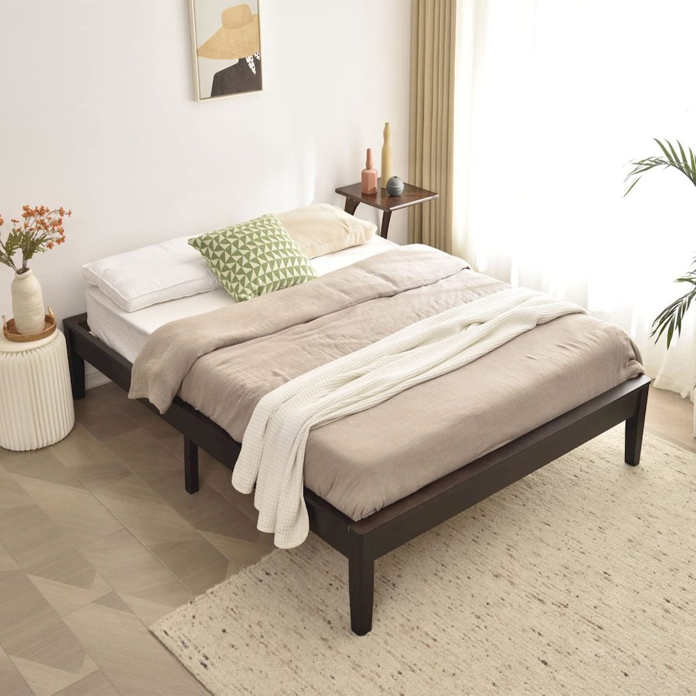 Woodpeckers Furniture And Mattress Stella Solid Pine Wood Platform Bed Frame