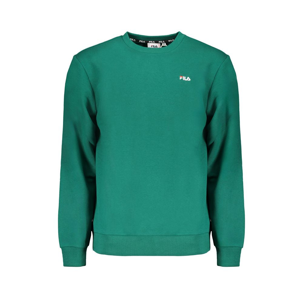 Shop Fila Cotton Men's Sweater In Green