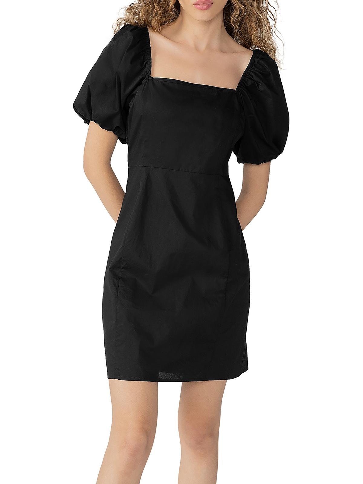 Shop Sanctuary Womens Cotton Short Sheath Dress In Black