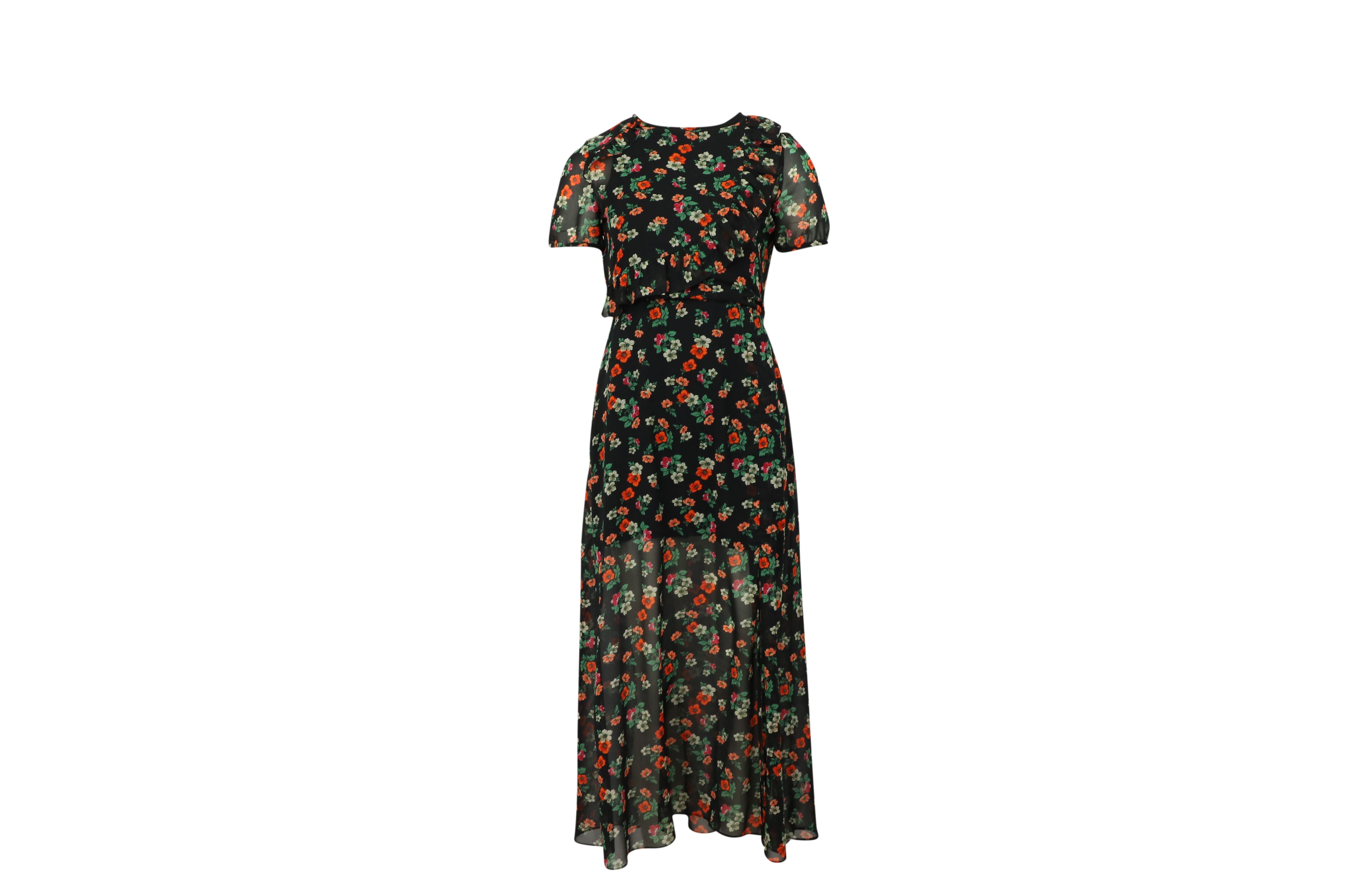 image of Maje Floral Dress in Multicolor Polyester