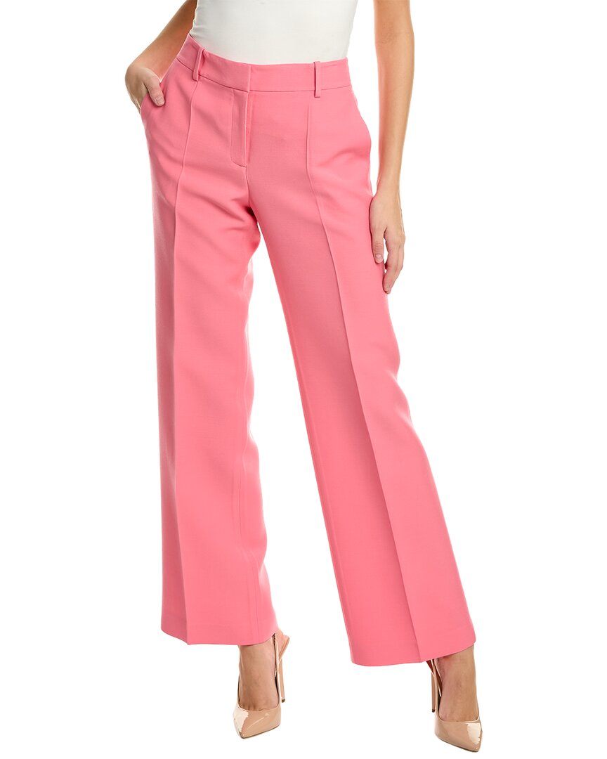 Lafayette 148 Sullivan Wool & Silk-blend Pant In Pink