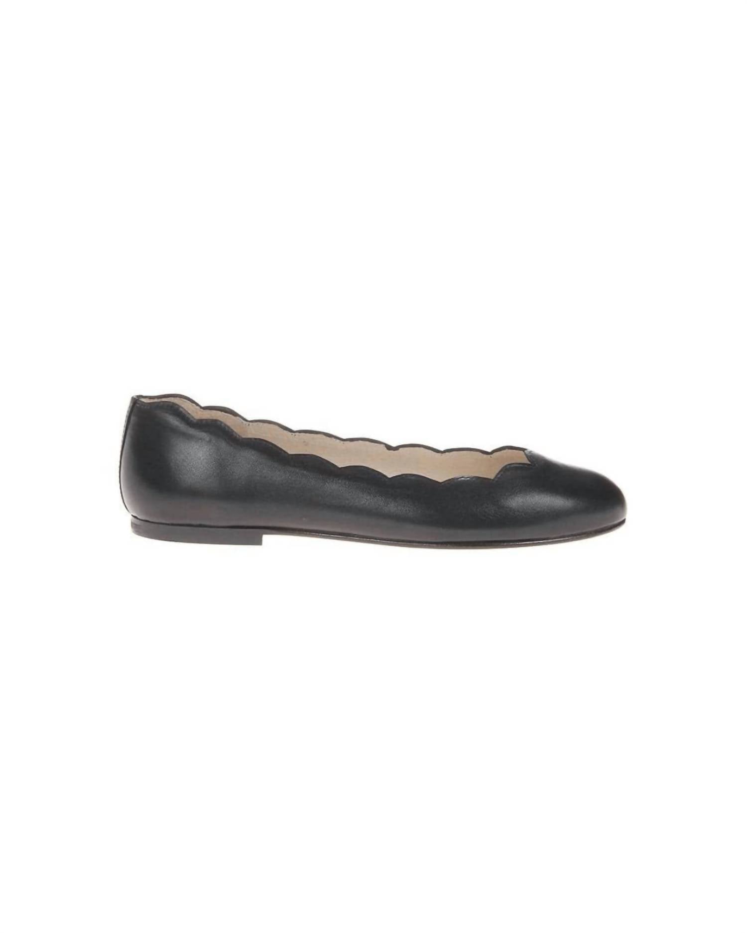 French Sole Jigsaw Napa Flat Shoes In Black
