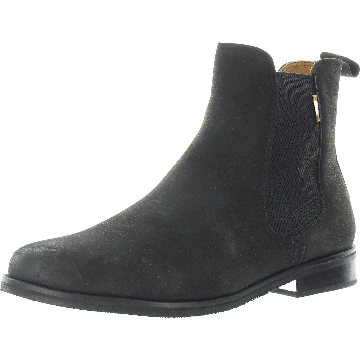 Hari Mari Midland Womens Stretch Suede Chelsea Boots In Black