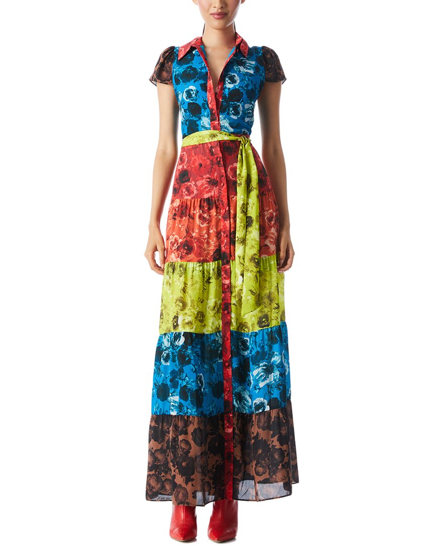 Alice And Olivia Miranda Tiered Maxi Dress In Nocolor