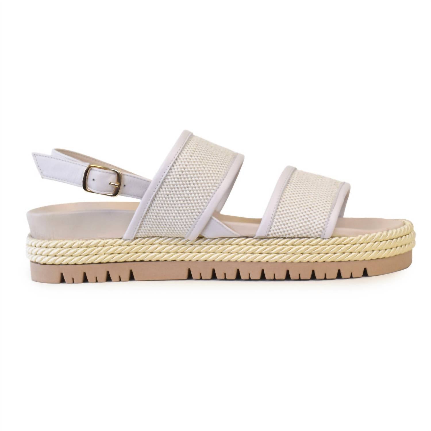 Shop Amalfi By Rangoni Belluno Sandal In Panna Desert In White