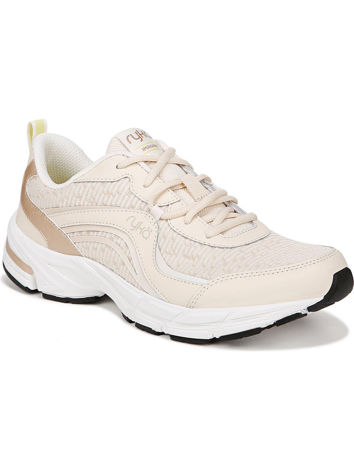 Ryka Imagine Womens Leather Fitness Athletic And Training Shoes In Gold